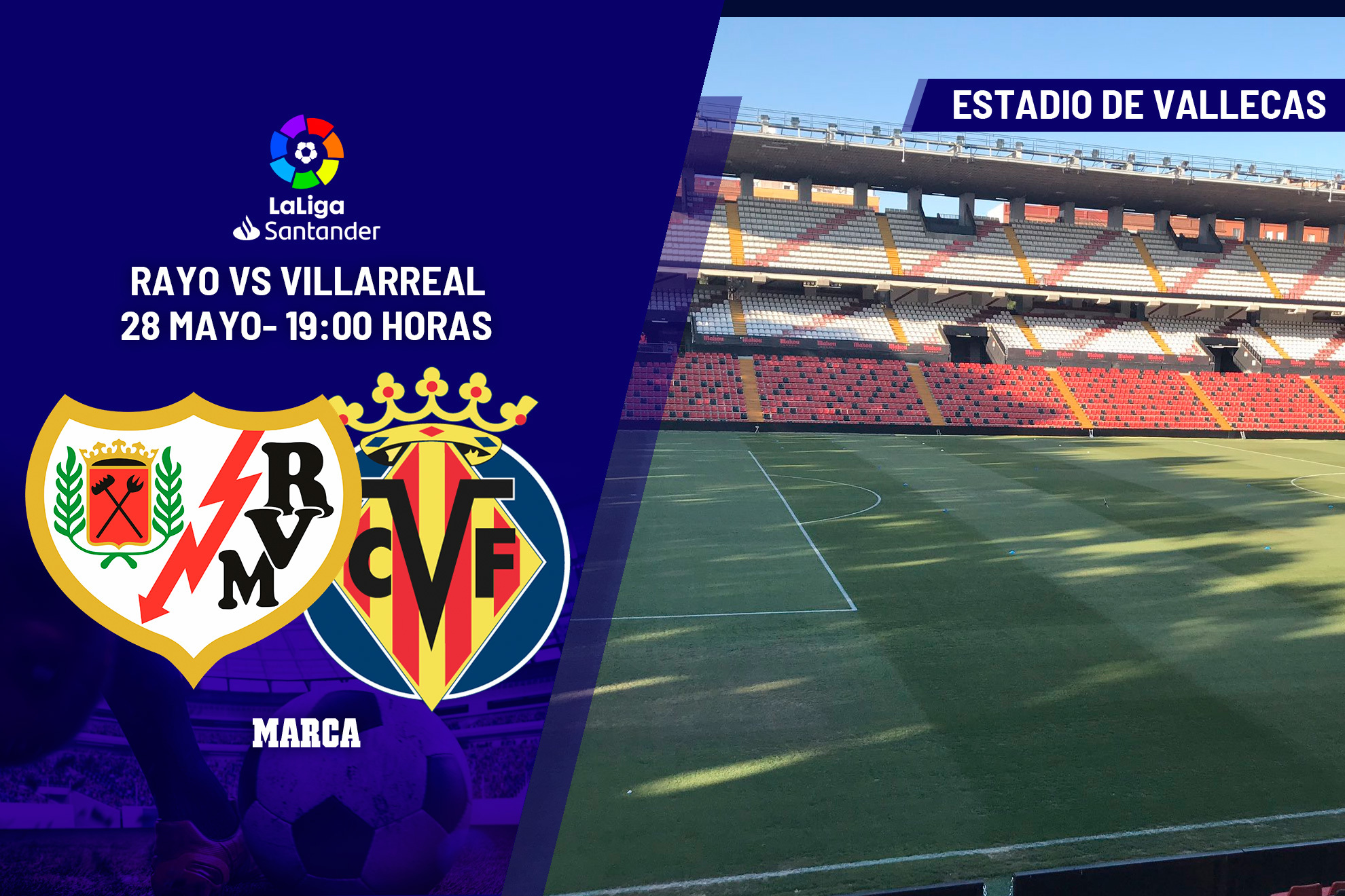 Rayo - Villarreal en directo | Primera División hoy en vivo