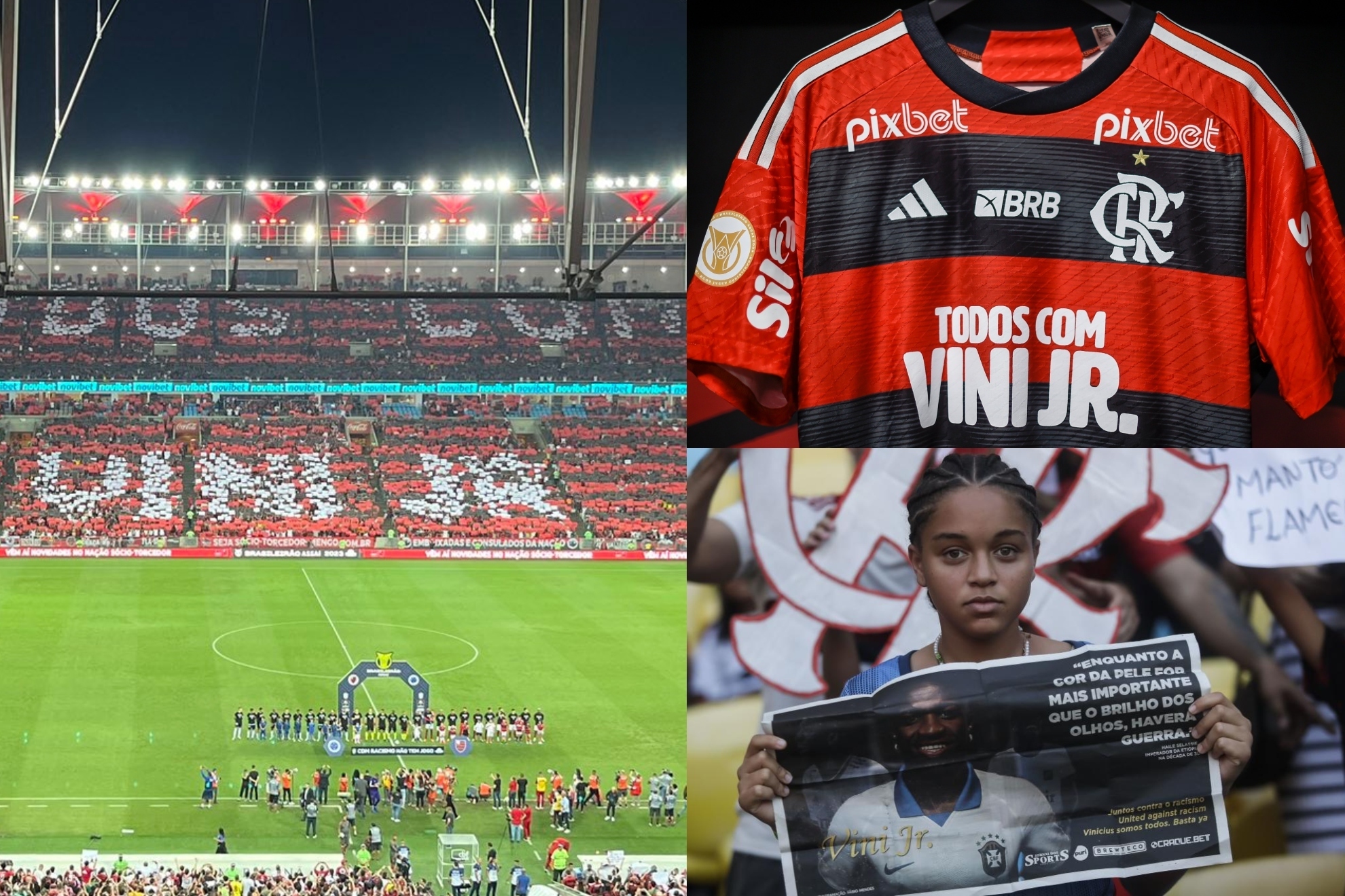 El Brasileirao rinde homenaje a Vinicius y se vuelca en la lucha contra el racismo