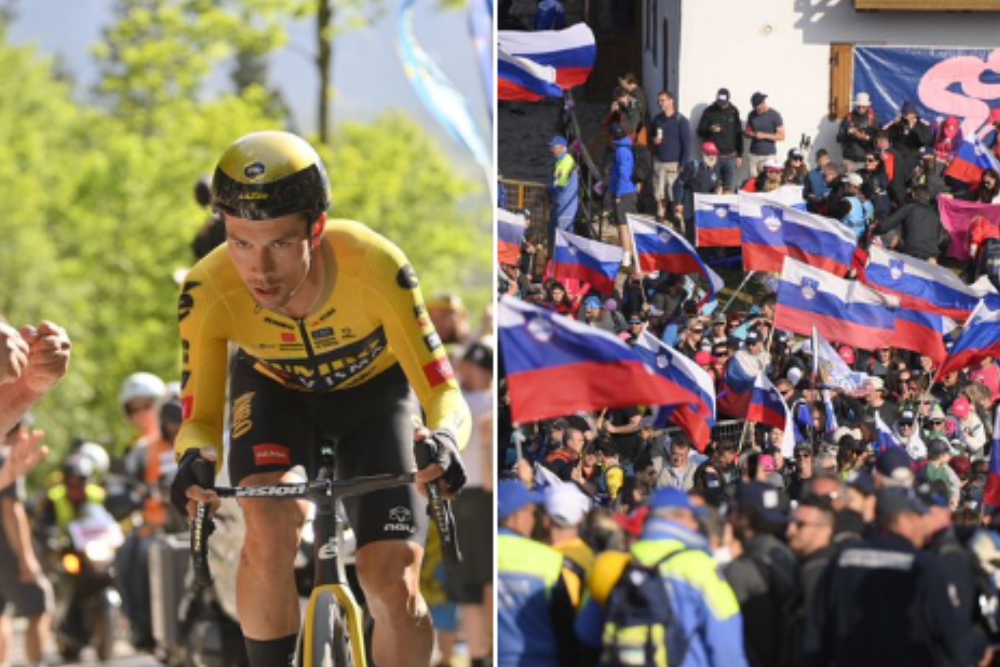 El resumen de la crono histórica que decidió el Giro: del casco de Thomas al rosa de Roglic previa avería