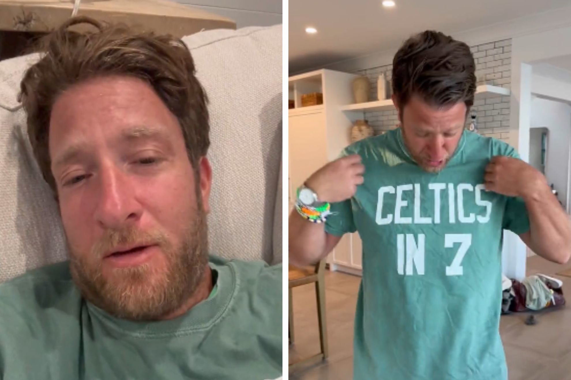 Barstool president Dave Portnoy 'on verge of dying' as his 'Celtics in 7' shirt fails