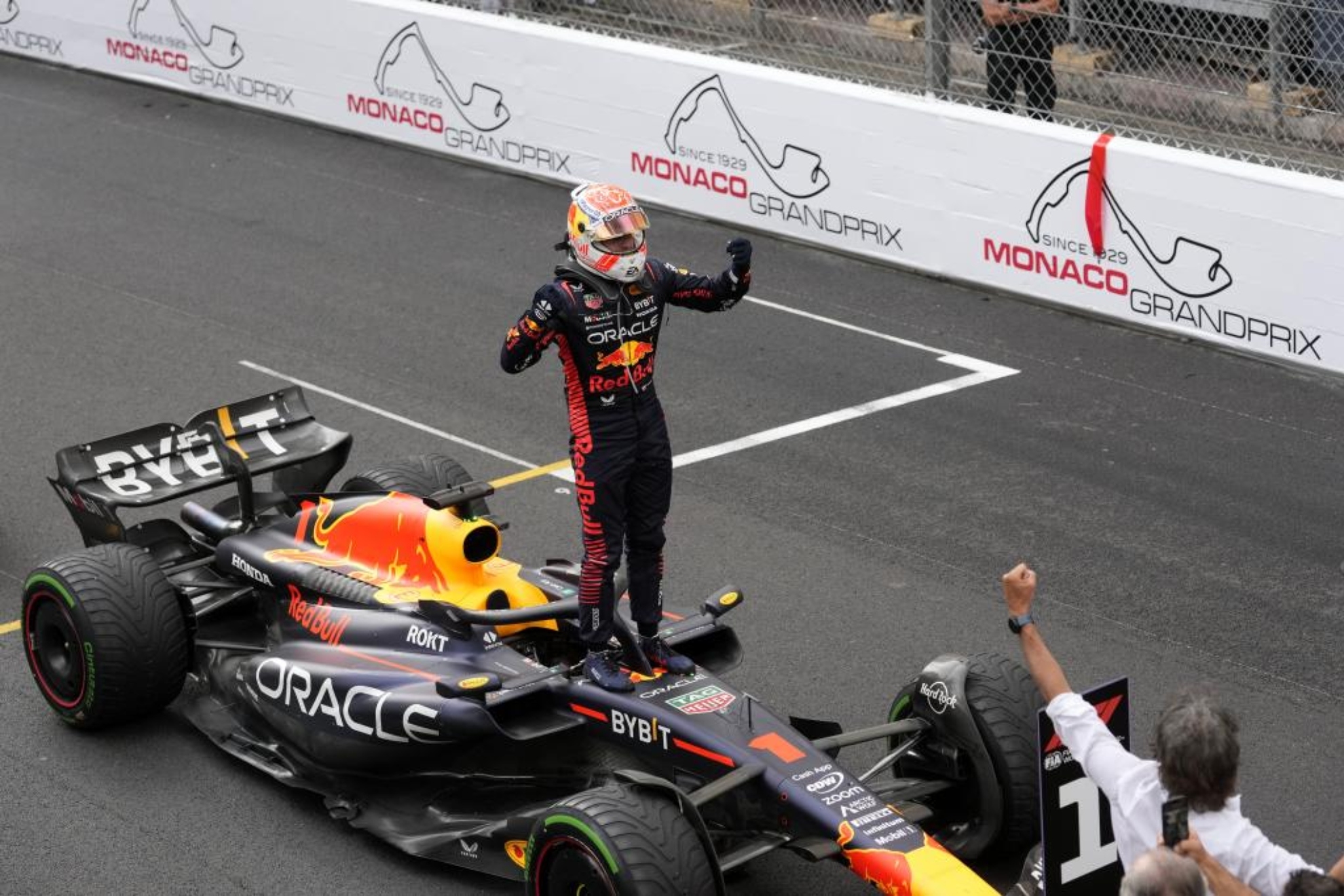 Max Verstappen, tras ganar en Mónaco.