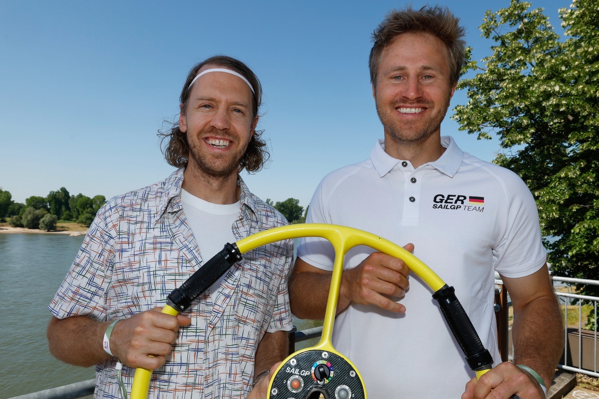 Sebastian Vettel y Erik Heil presentan al equipo alemán de SailGP.