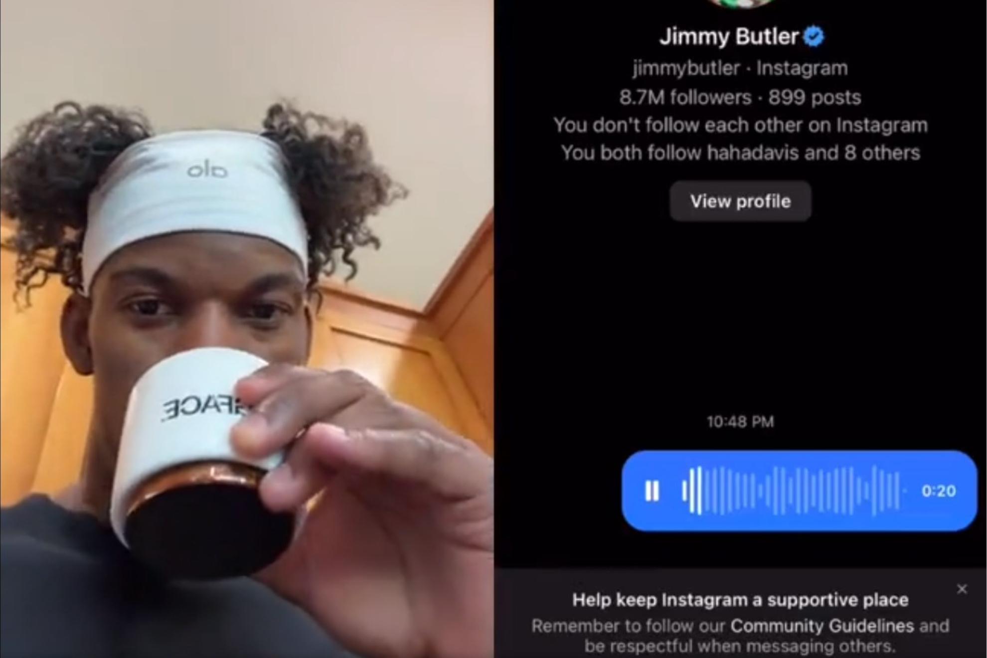 La viral respuesta de Jimmy Butler al fan más loco de los Heat