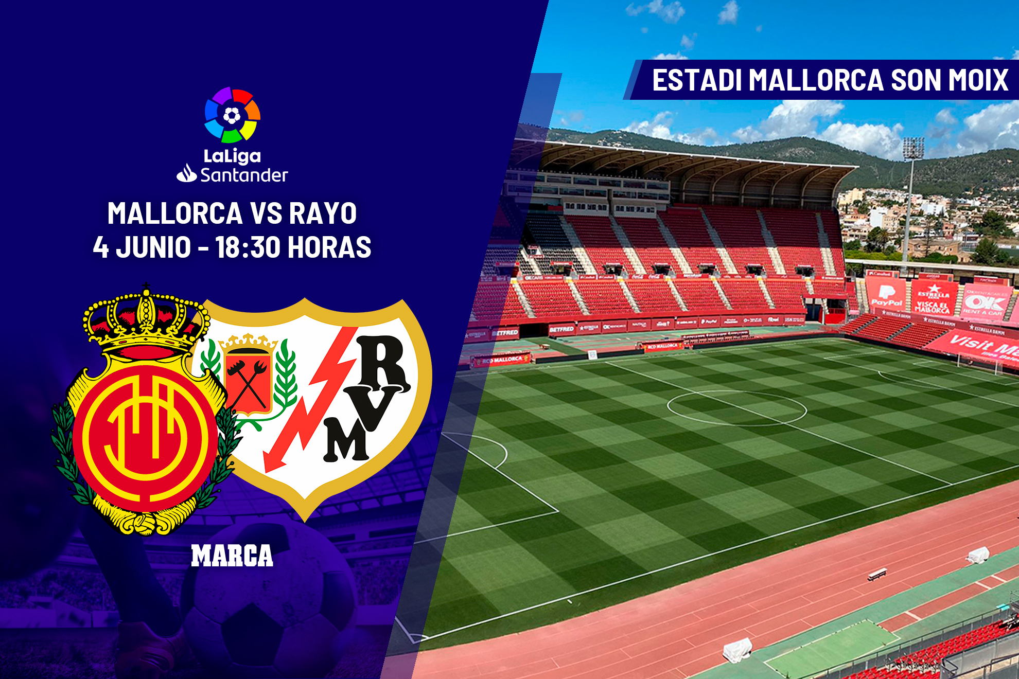 Mallorca - Rayo Vallecano: horario y dónde ver en TV hoy el partido de la jornada 38 de LaLiga Santander