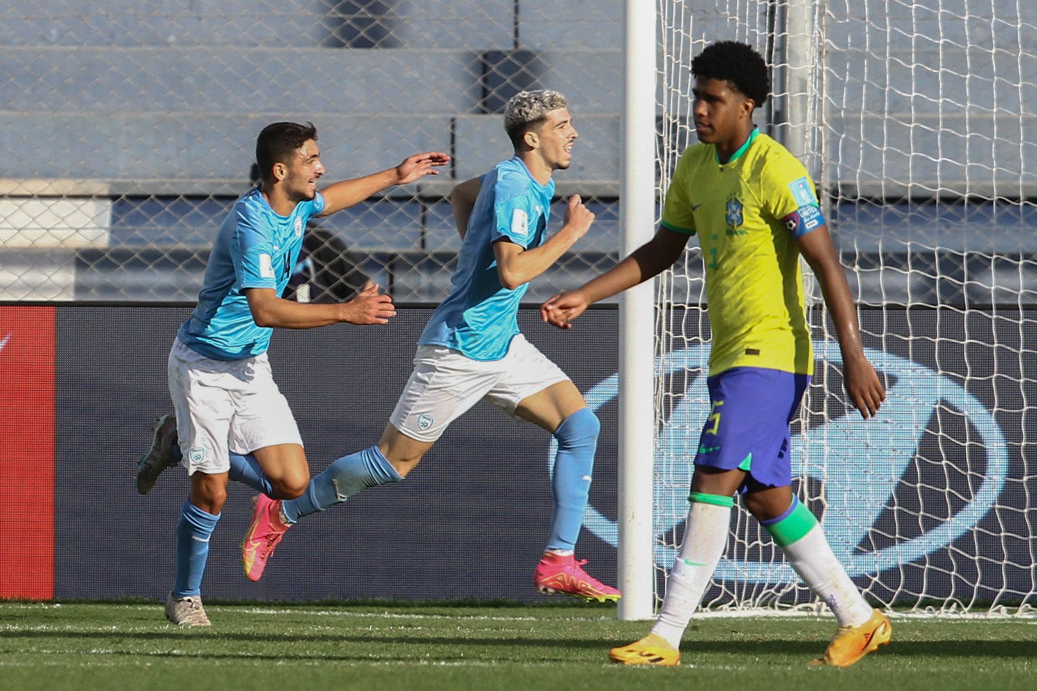 Dor Turgeman celebra su gol a Brasil