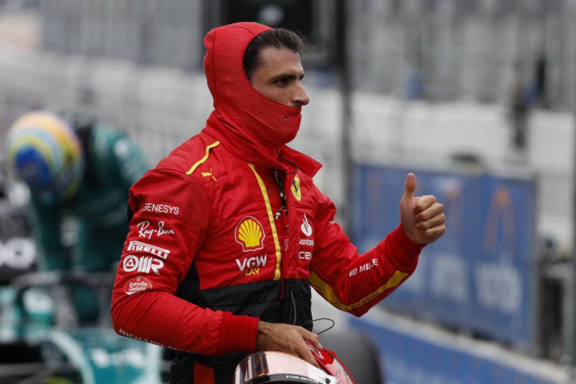 Sainz, tras ser segundo en la clasificación del GP de España 2023.