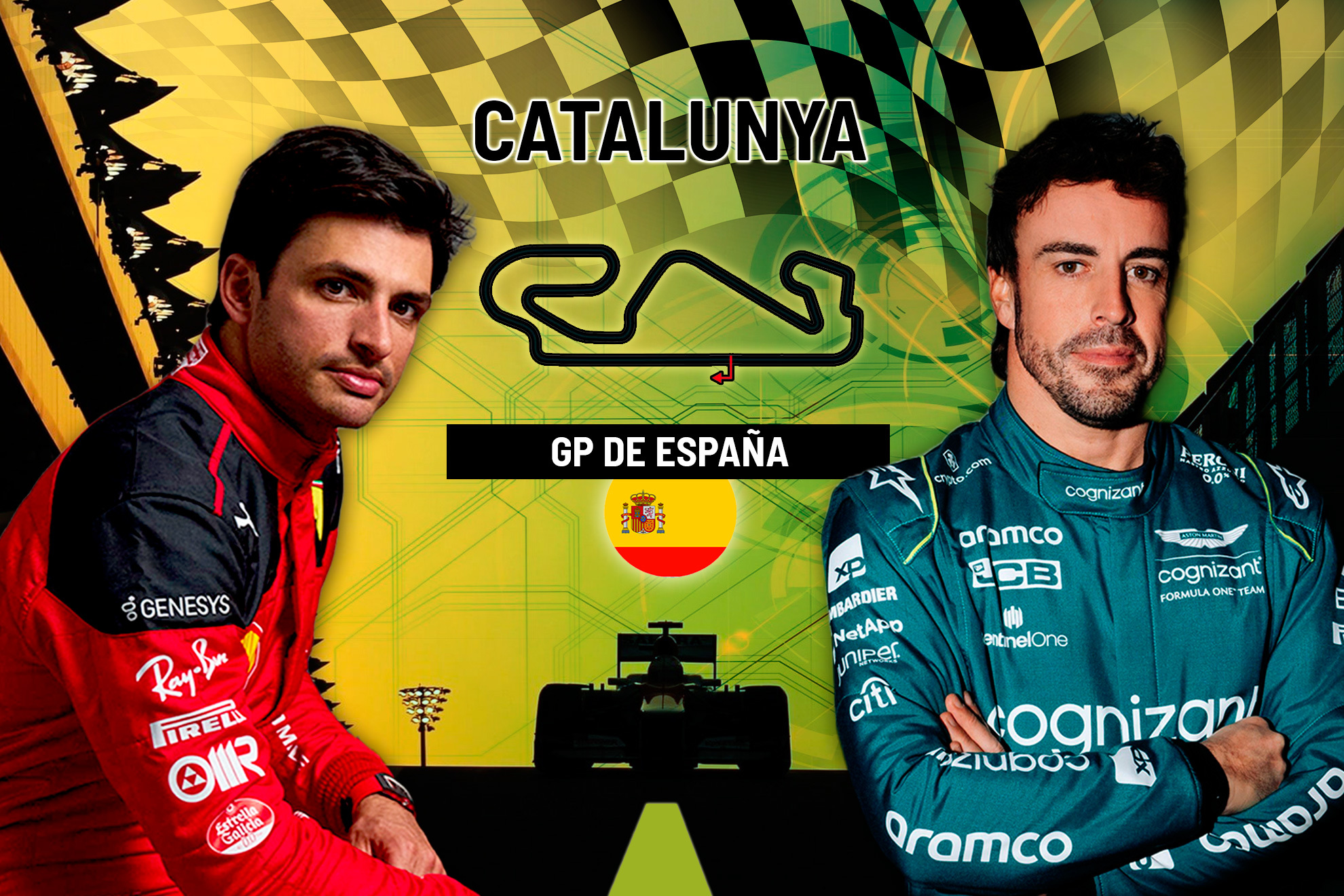 Carrera F1 del GP de España en directo | Alonso y Sainz hoy en vivo