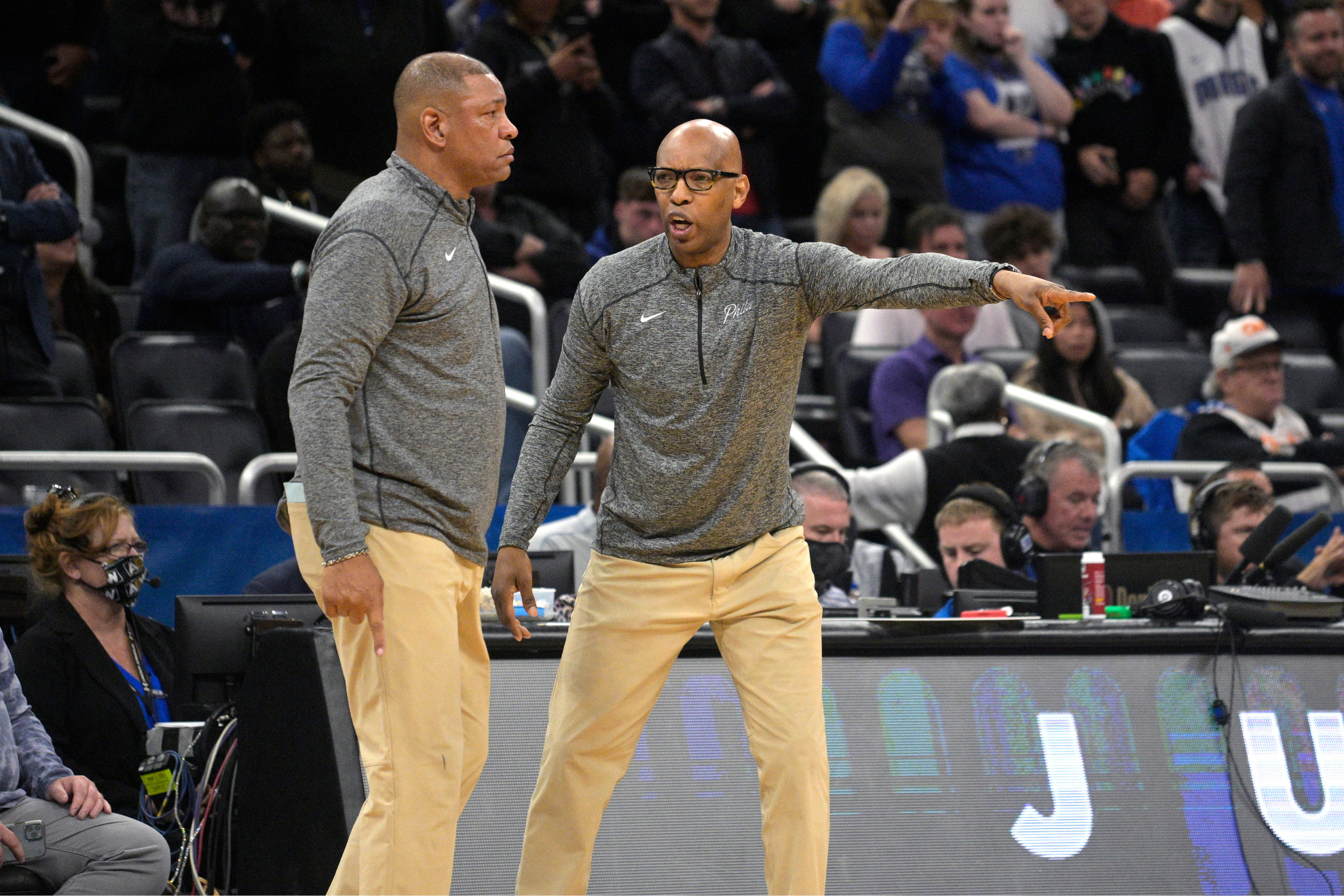 Cassell (right) was most recently on Doc Rivers' staff in Philadelphia.