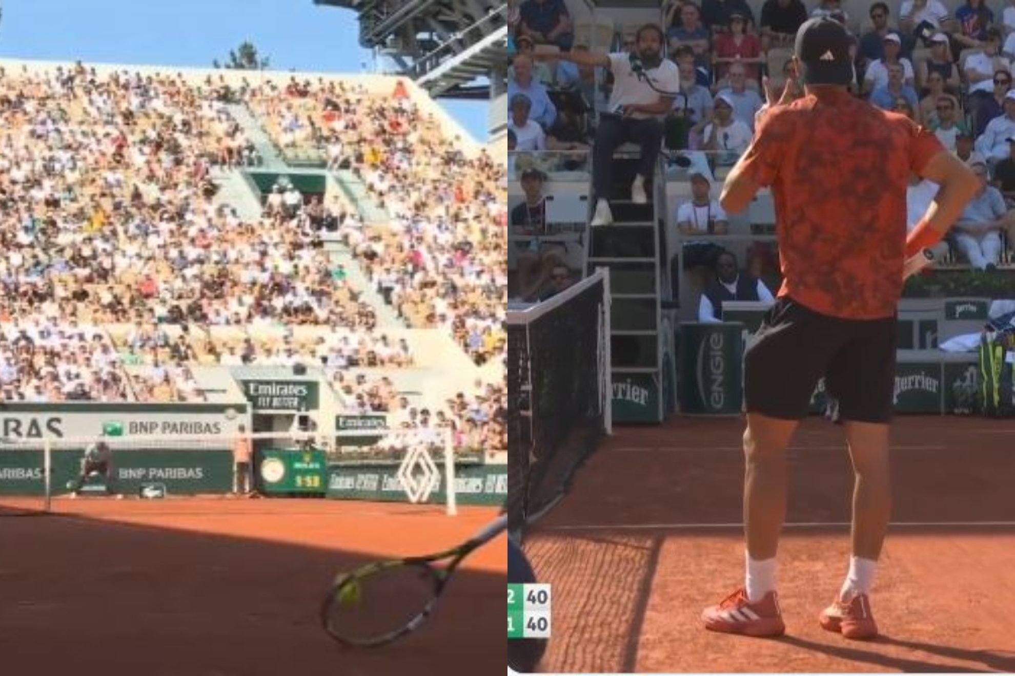 El gesto antideportivo de Rune en Roland Garros, el nuevo niño travieso del tenis
