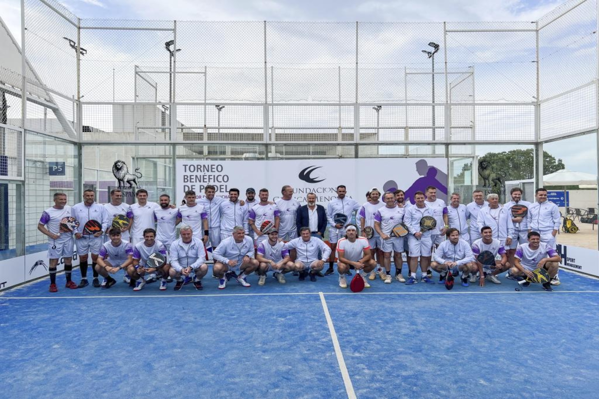Participantes del Torneo Benéfico de Pádel de la Fundación Clínica Menorca