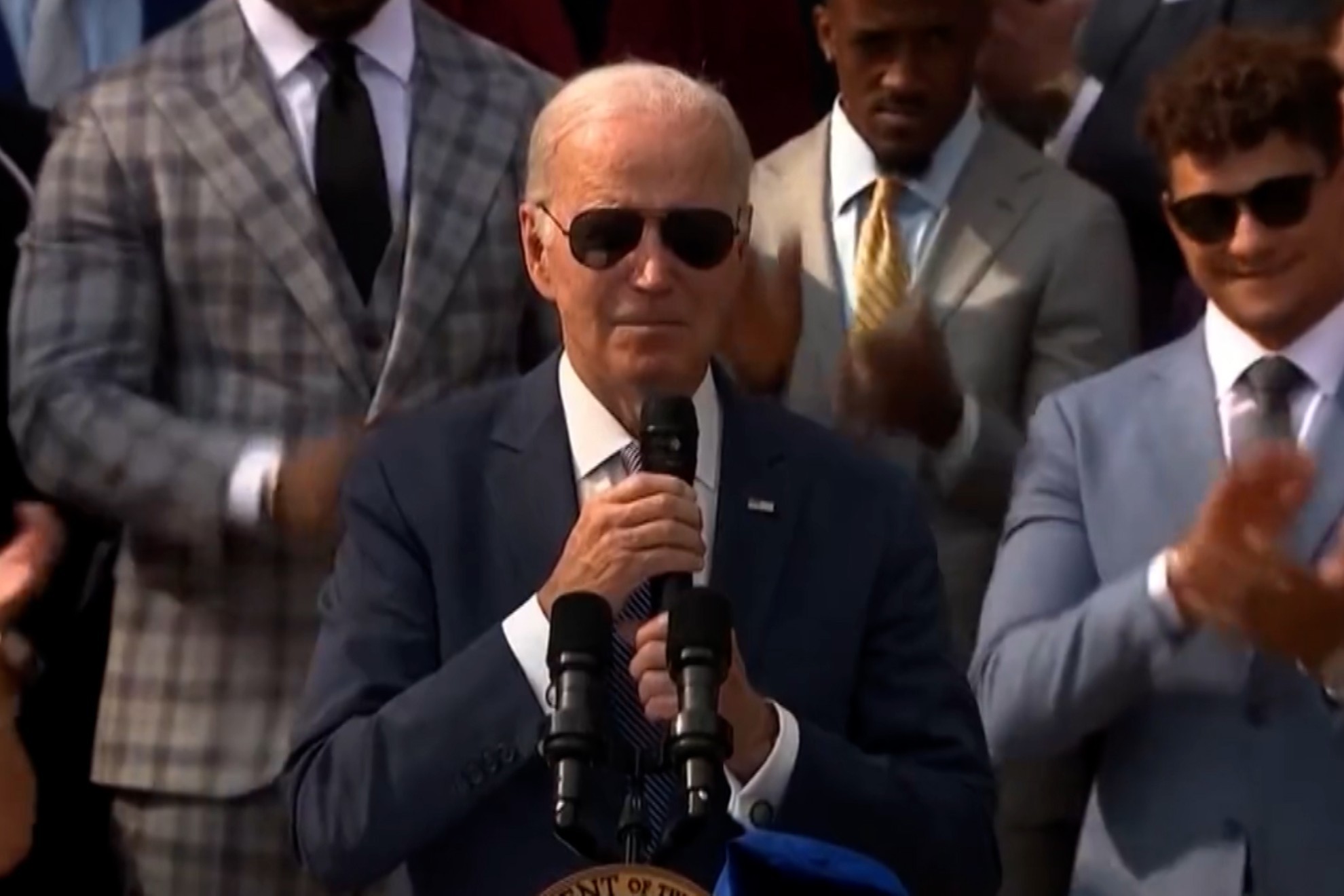 US President Joe Biden makes hilarious joke about Chiefs coach Andy Reid during White House visit