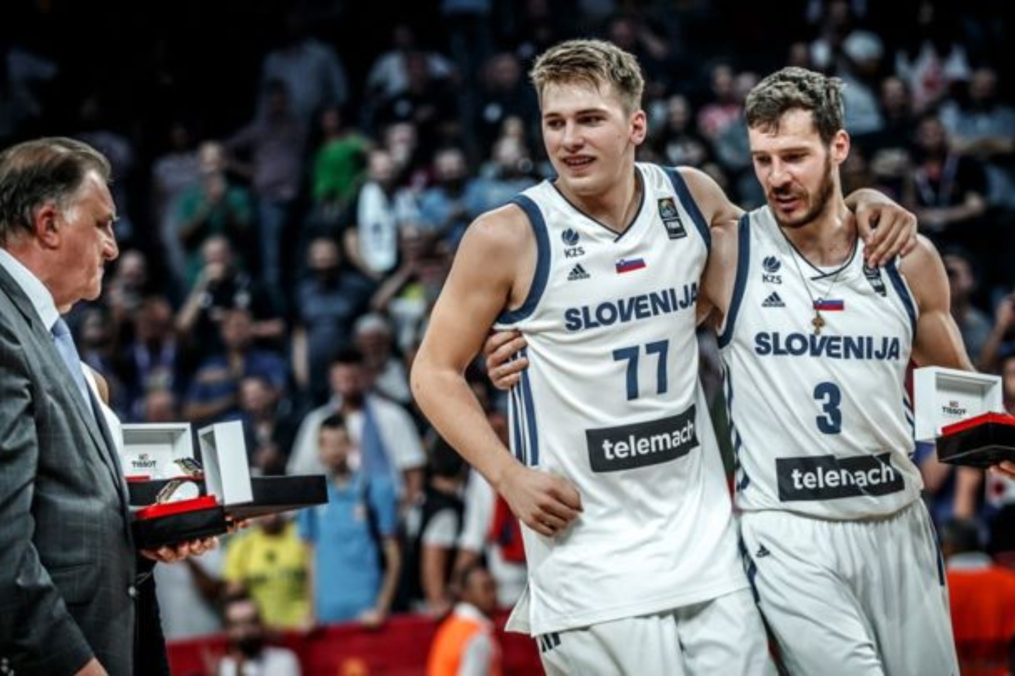 Doncic y Dragic, en el EuroBasket 2017.