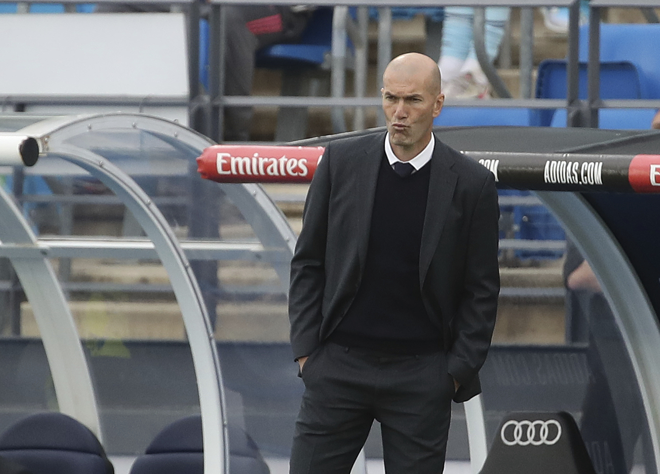 Zidane, durante su etapa como entrenador del Real Madrid.
