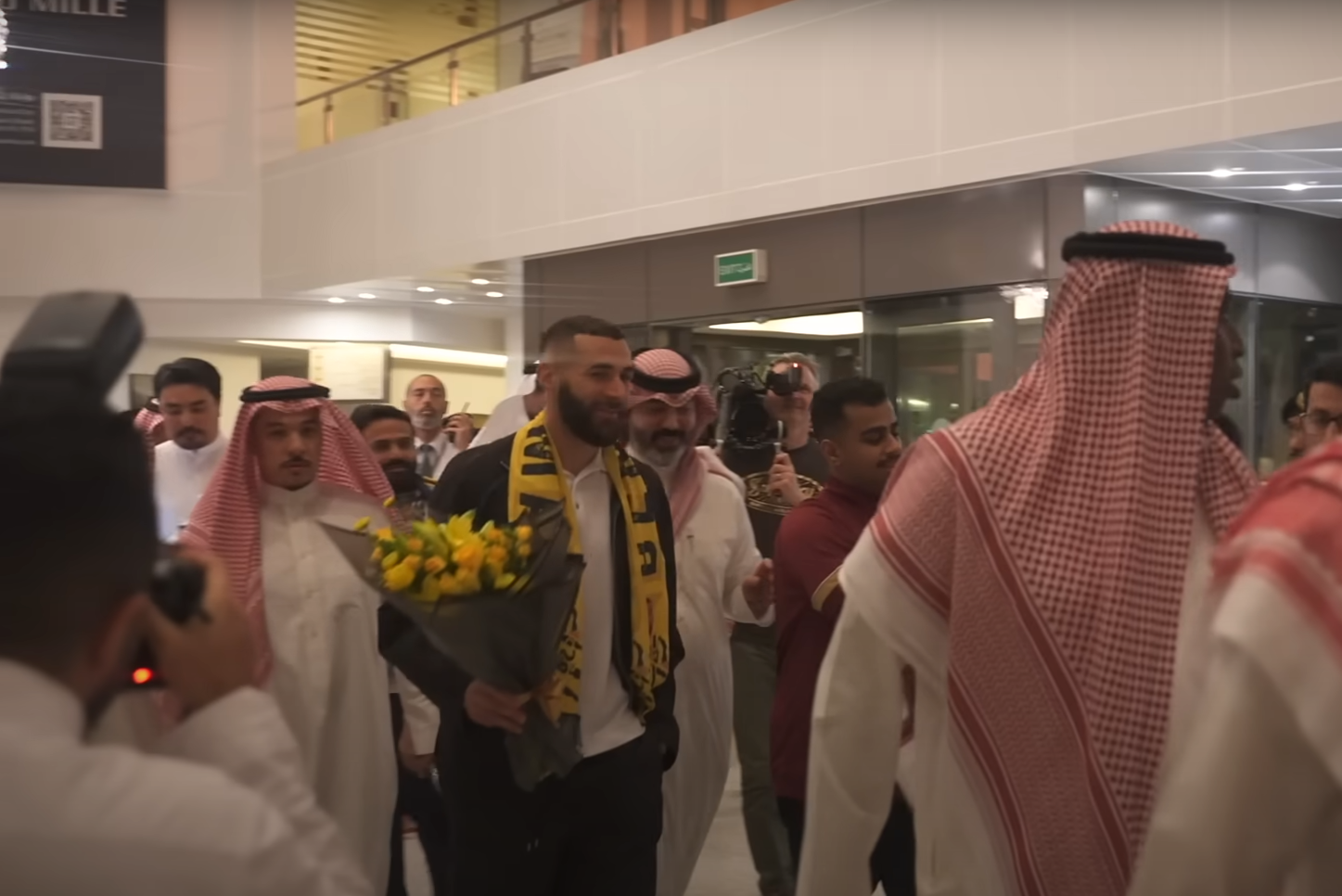 Presidential welcome for Karim Benzema on his Saudi Arabia arrival