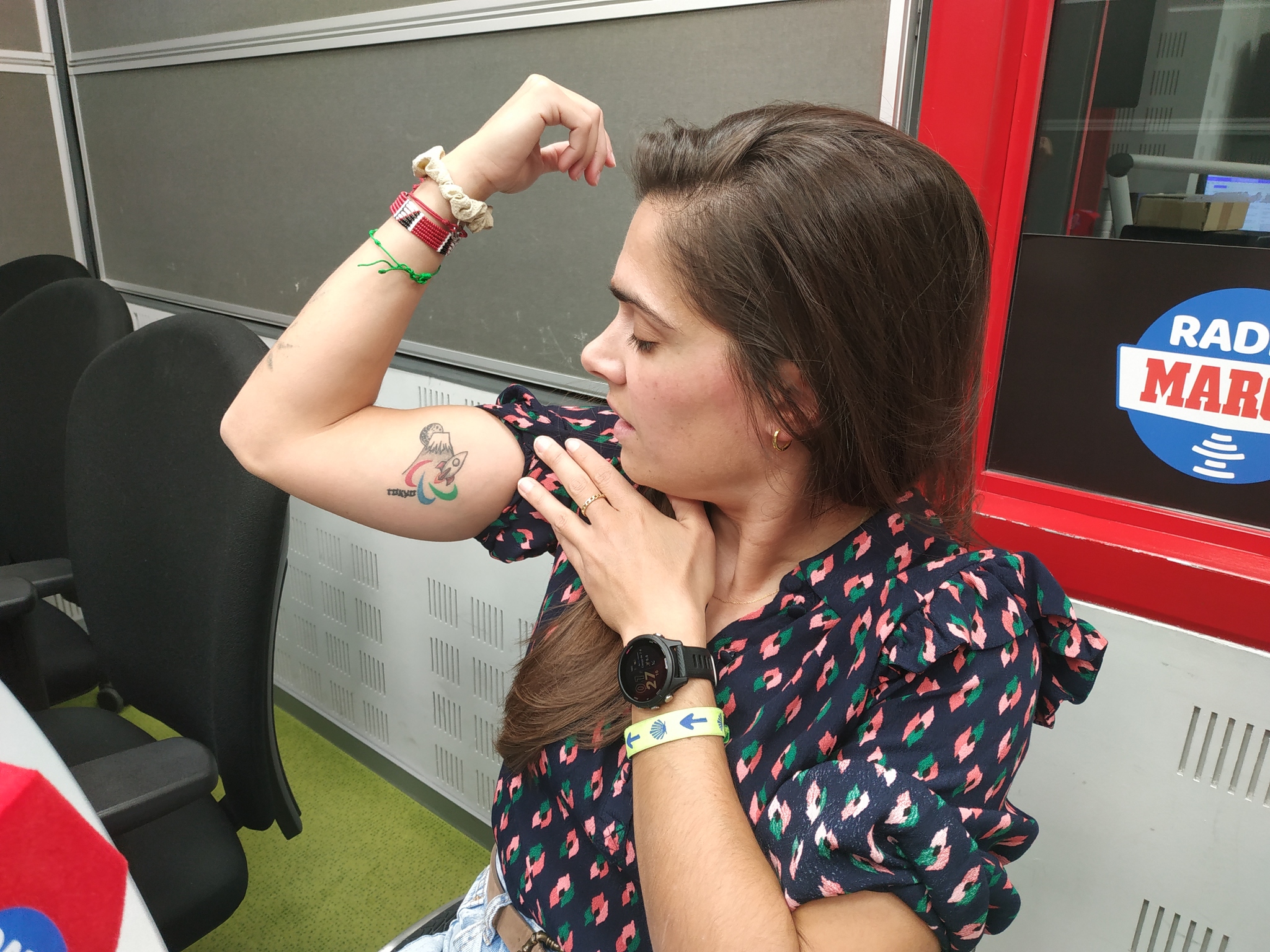 El tatuaje del cohete del brazo de Miriam Martínez /Foto: @ladeporteca