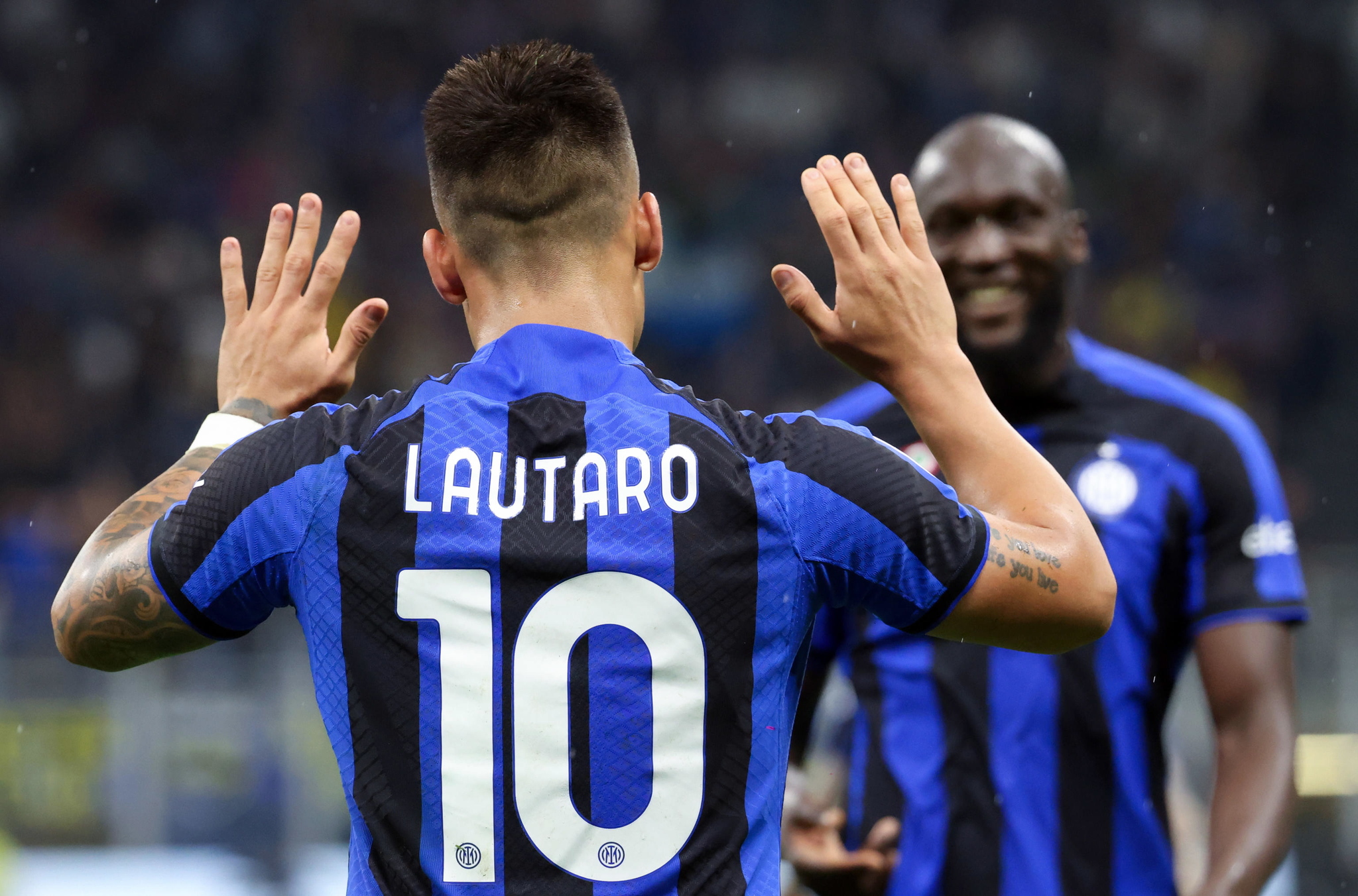Inter's Lautaro and Lukaku