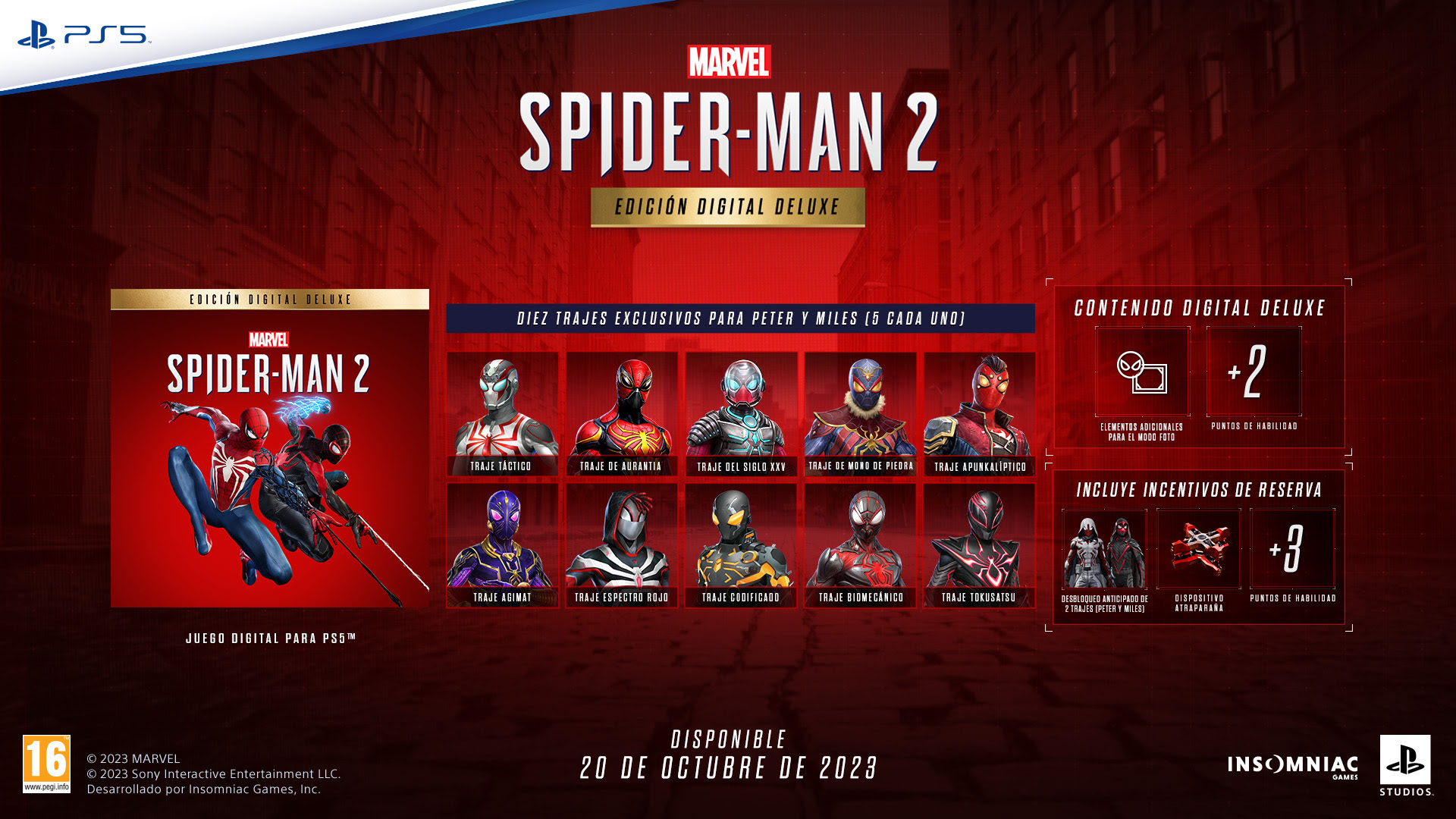Marvel's Spider-Man 2: así son sus brutales ediciones Deluxe y Coleccionista. PlayStation.