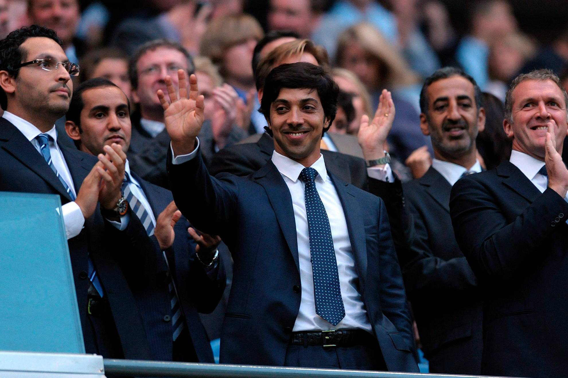 Sheikh Mansour, dueño del Manchester City, en 2010.