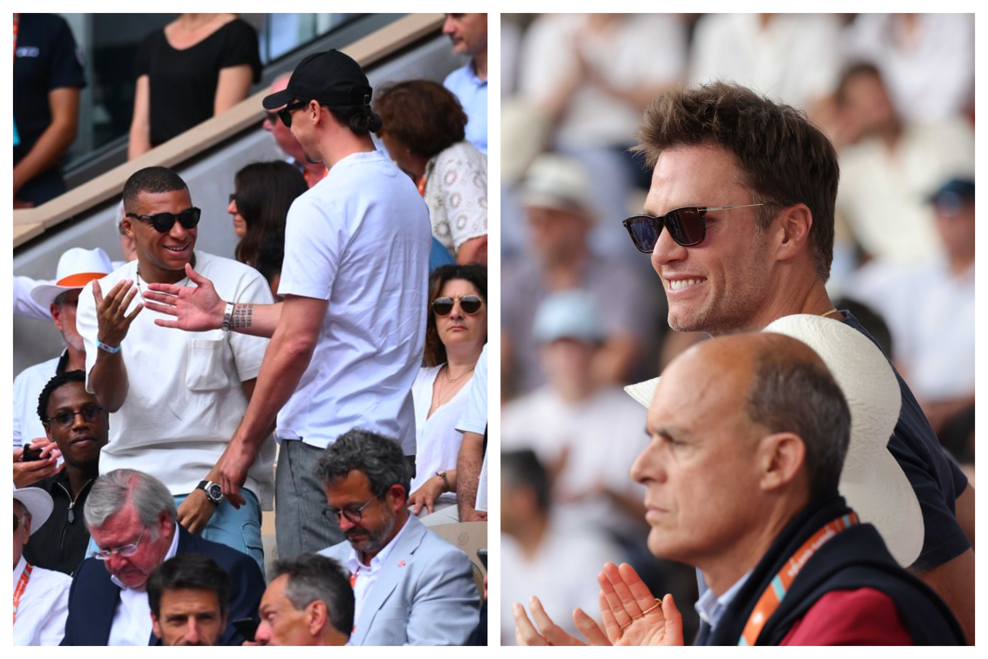 De Tom Brady a Mbappé, famosos en la final de Roland Garros entre Djokovic y Ruud