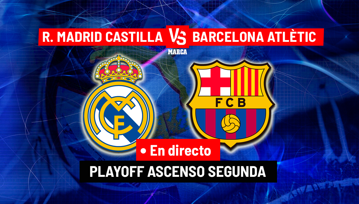 Real Madrid Castilla - Barcelona Atlétic: resumen, resultado y goles