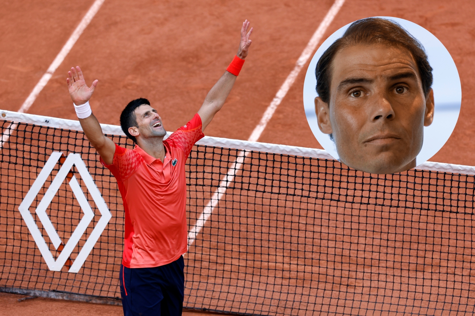Novak Djokovic after winning Roland Garros.