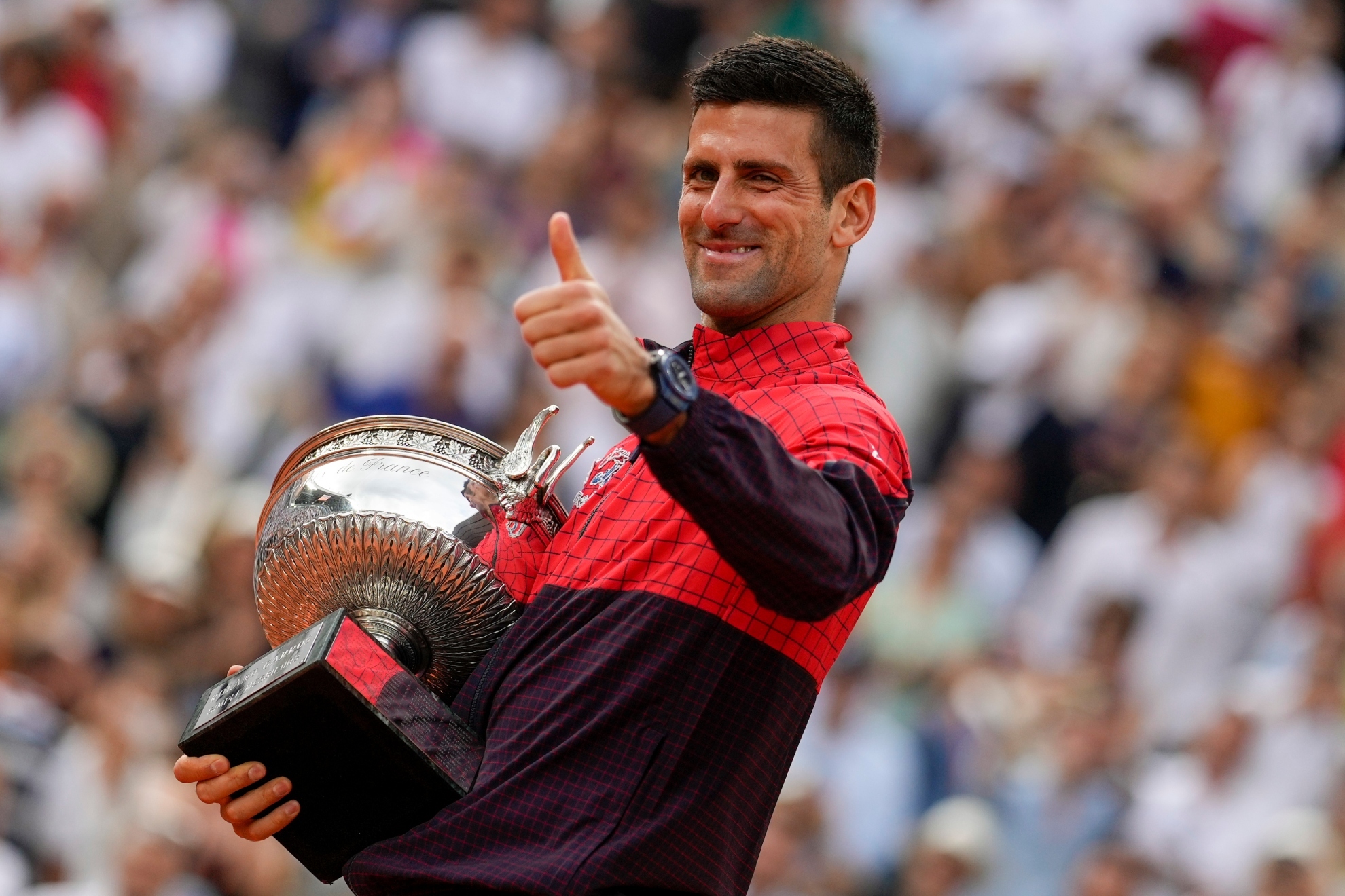 Djokovic muestra su felicidad