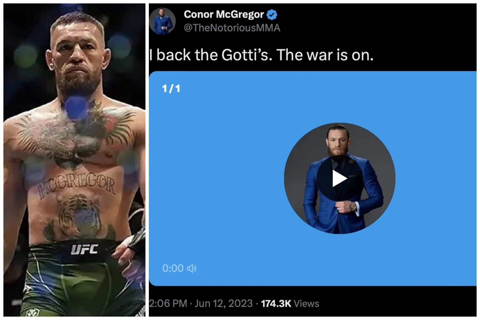 Conor McGregor's message after Mayweather vs Gotti brawl: The war is on