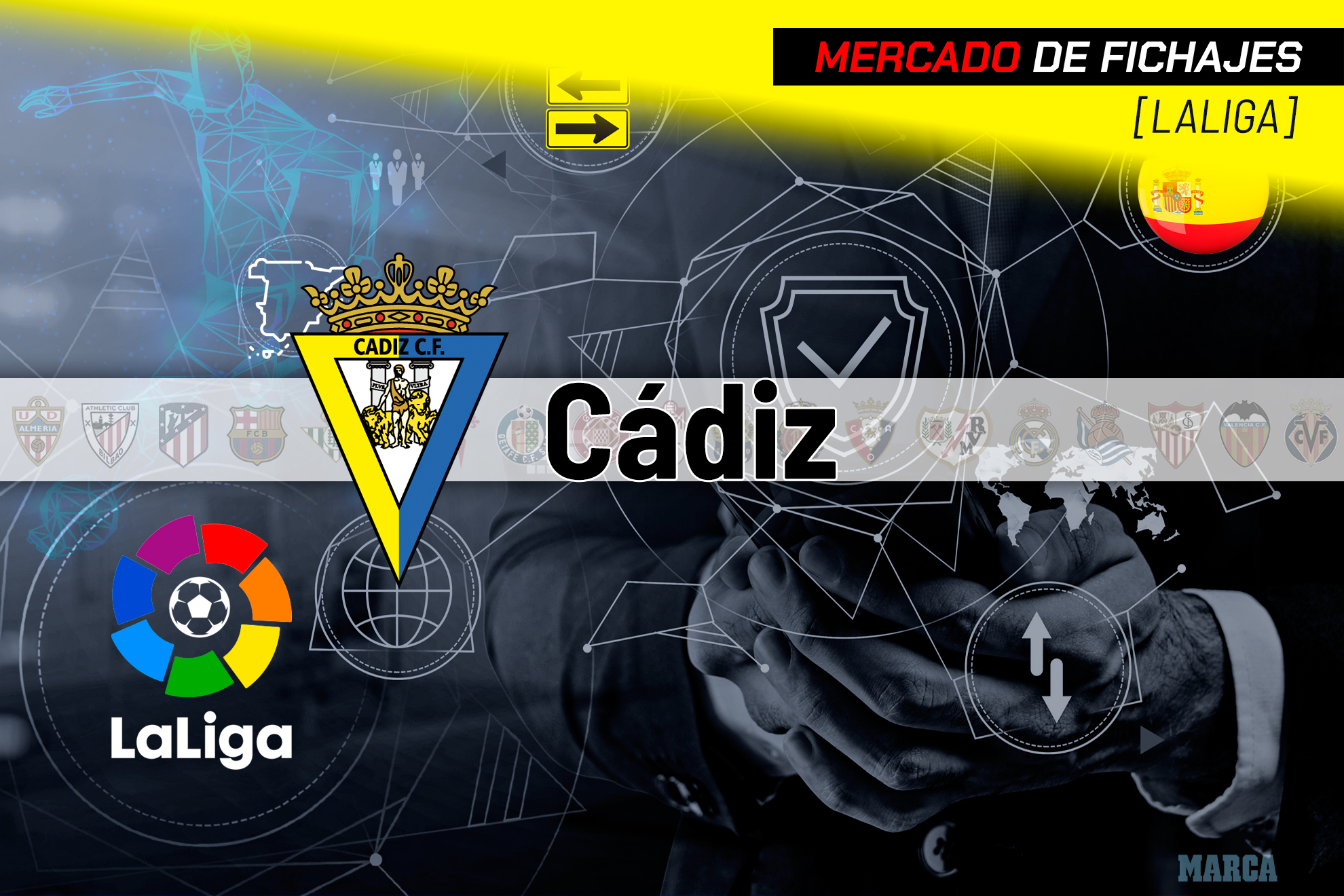 El Cádiz acabó LaLiga 22-23 dos puntos por encima del descenso. MARCANIT
