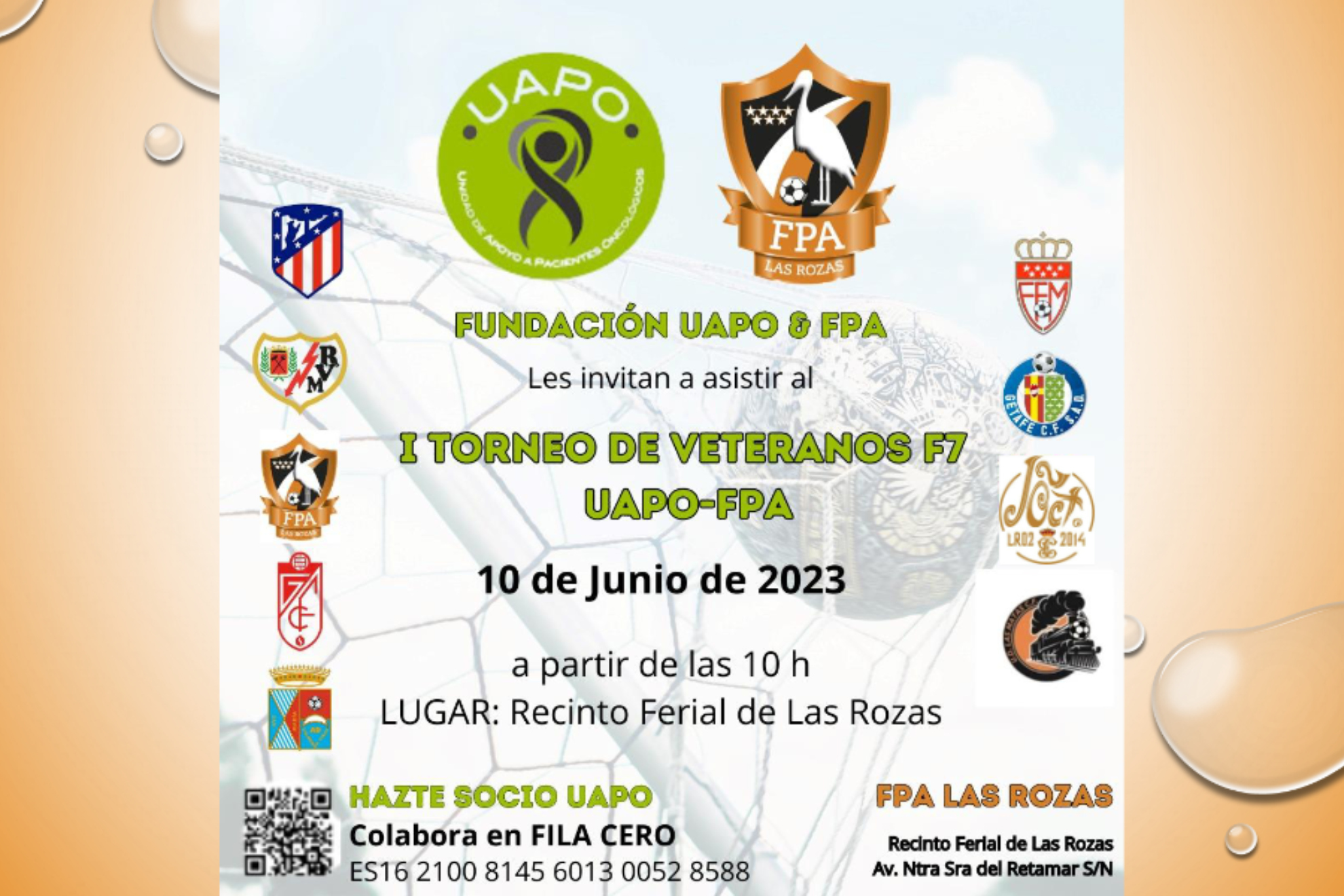 Cartel de presentación del I Torneo de veteranos F7 UAPO-FPA.