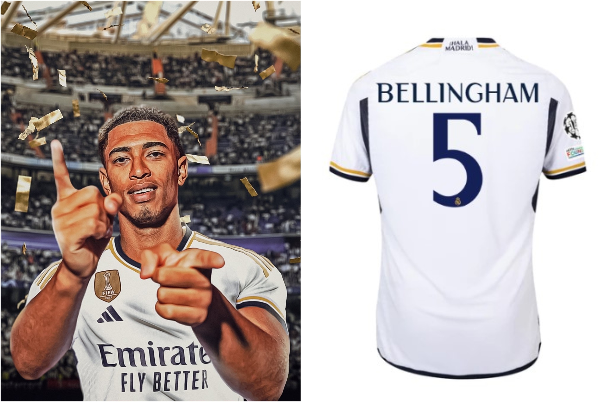Jude Bellingham sẽ mặc áo số 5 giống Zidane: Tôi ngưỡng mộ ông ấy và ...