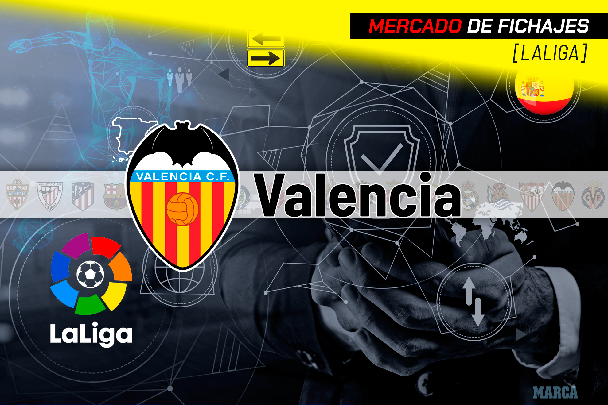 El Valencia acabó LaLiga solo dos puntos por encima del descenso. MARCANIT