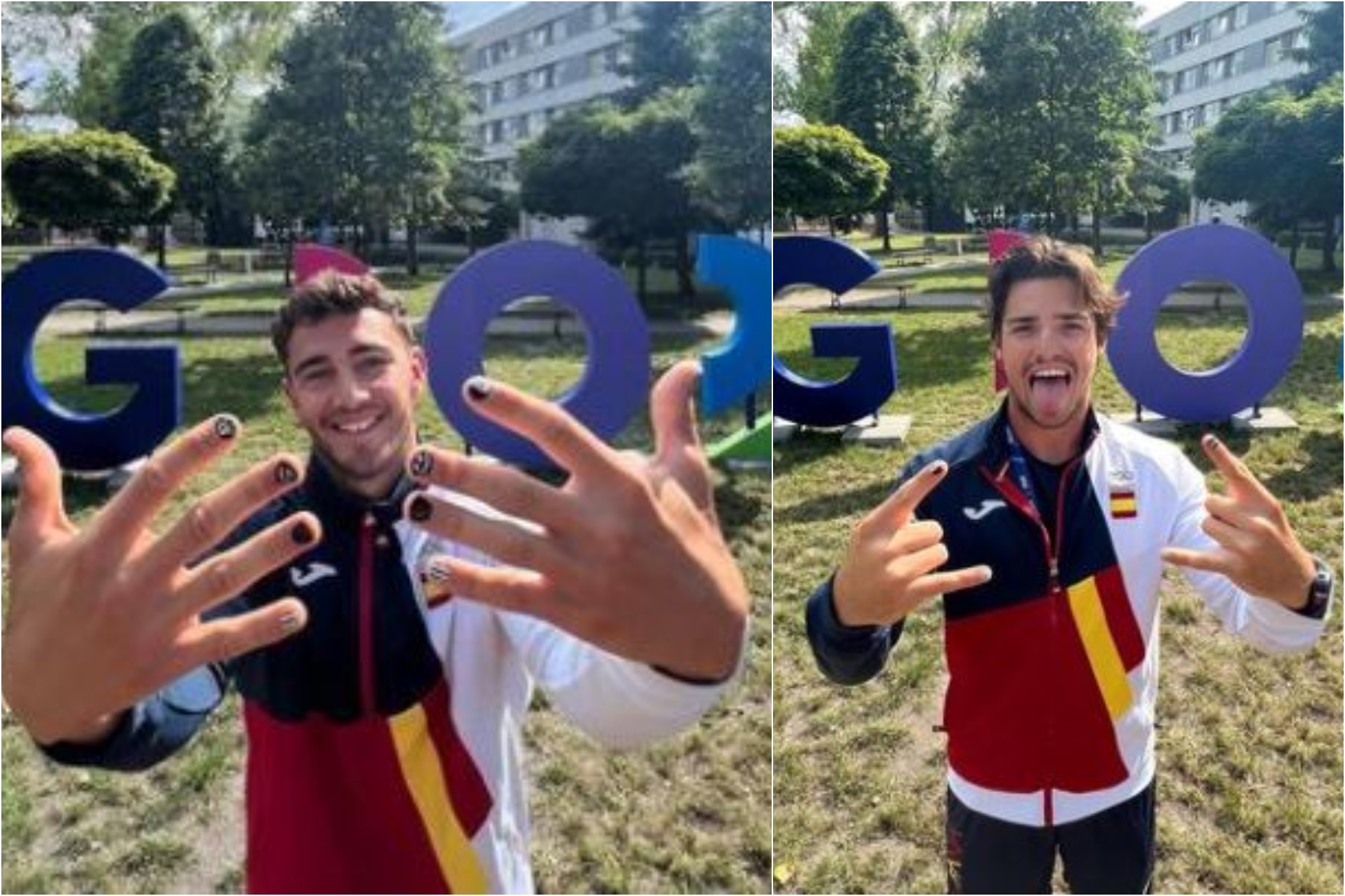 Tano García y Pablo Martínez se pintan las uñas 'inspirados' por Borja Iglesias y Ruibal
