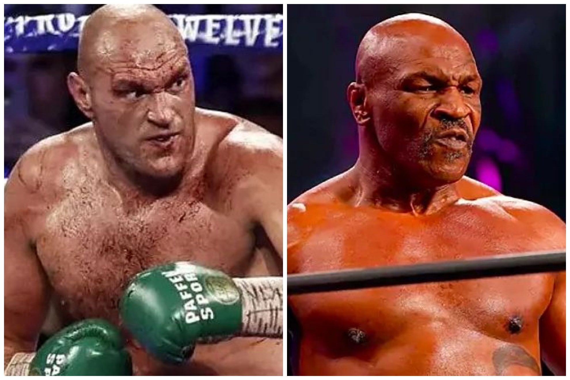 Tyson Fury and Mike Tyson
