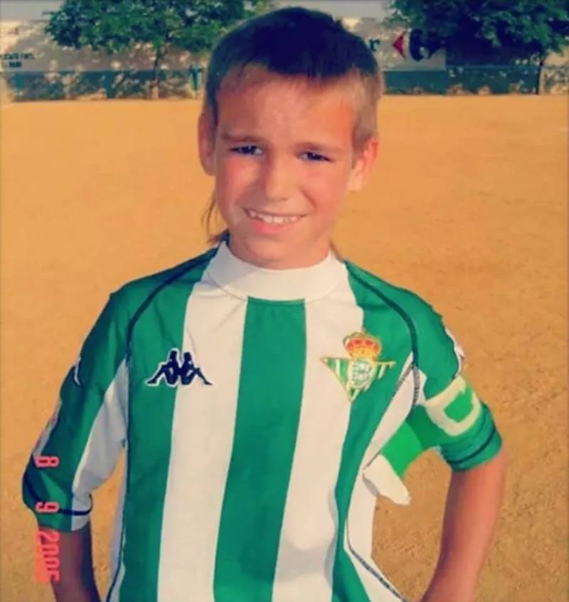 Fabin Ruiz en la cantera del Real Betis.