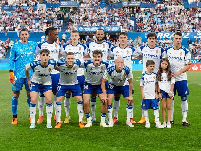 El once titular del Zaragoza en el último partido de esta temporada