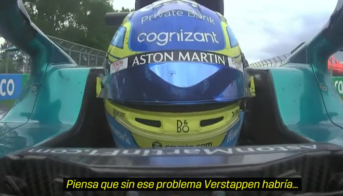 Alonso tenía enfilado a Verstappen, "cuando llegó ese problema..."