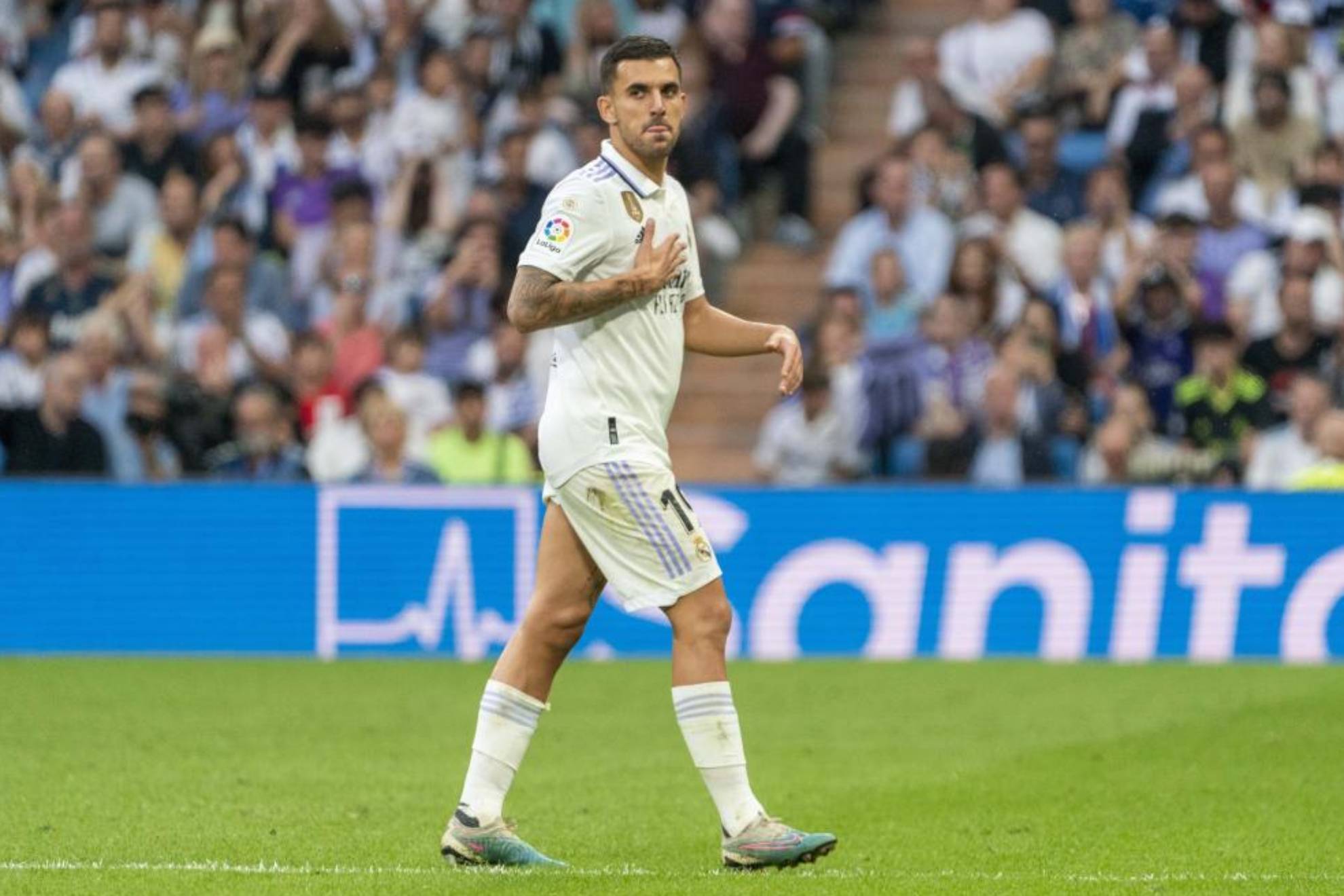 Ceballos, en un partido con el Real Madrid es esta última temporada.