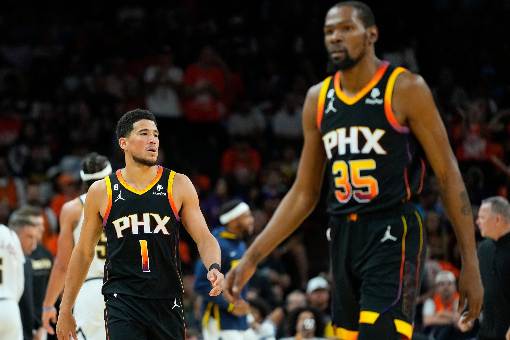 The pressure is on for Devin Booker and Kevin Durant to lead Phoenix to a championship.
