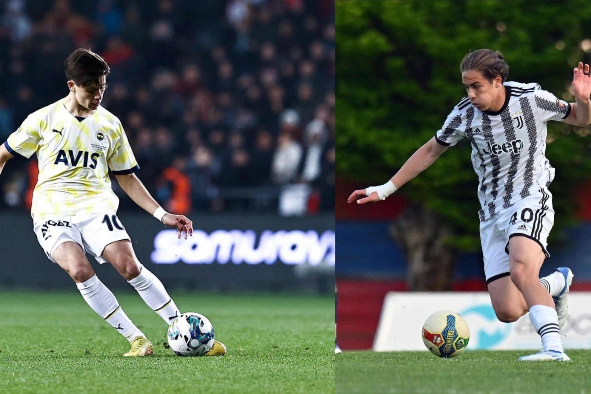 Arda Güler y Kenan Yildiz con Fenerbaçe y Juventus.