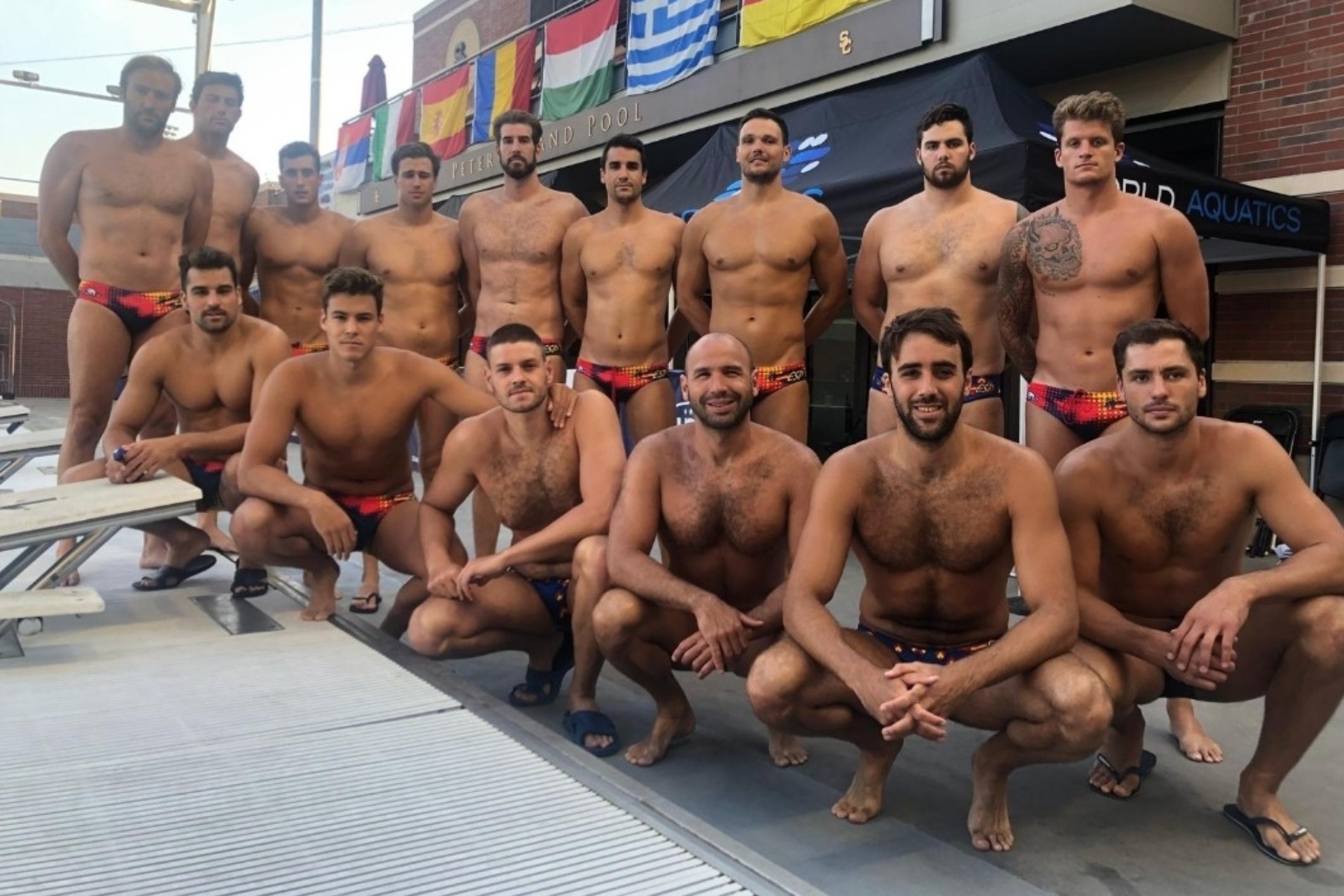 La selección española, en un entrenamiento en la USC