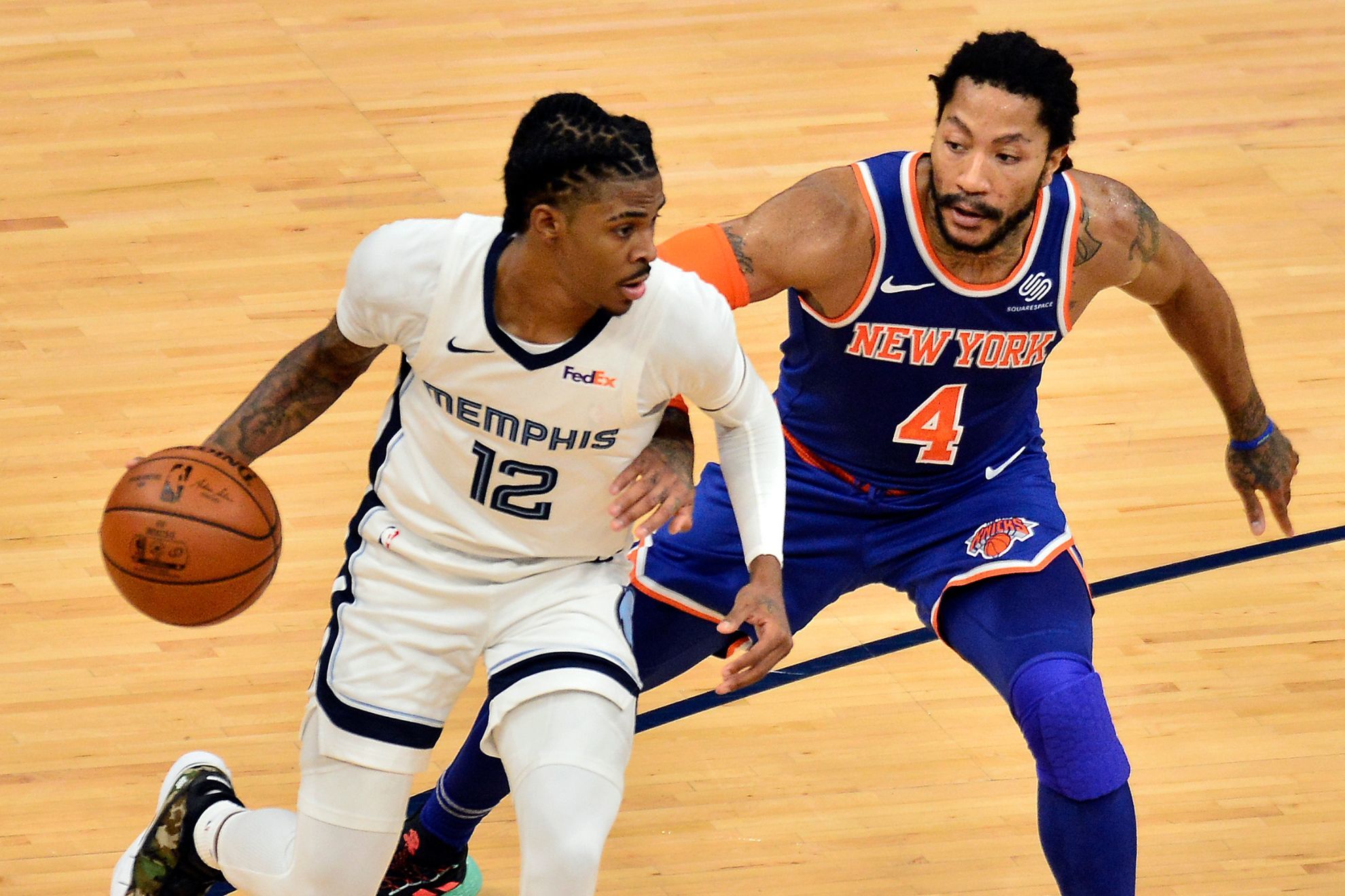 Ja Morant reacts to Derrick Rose joining Grizzlies as his personal 'sensei'