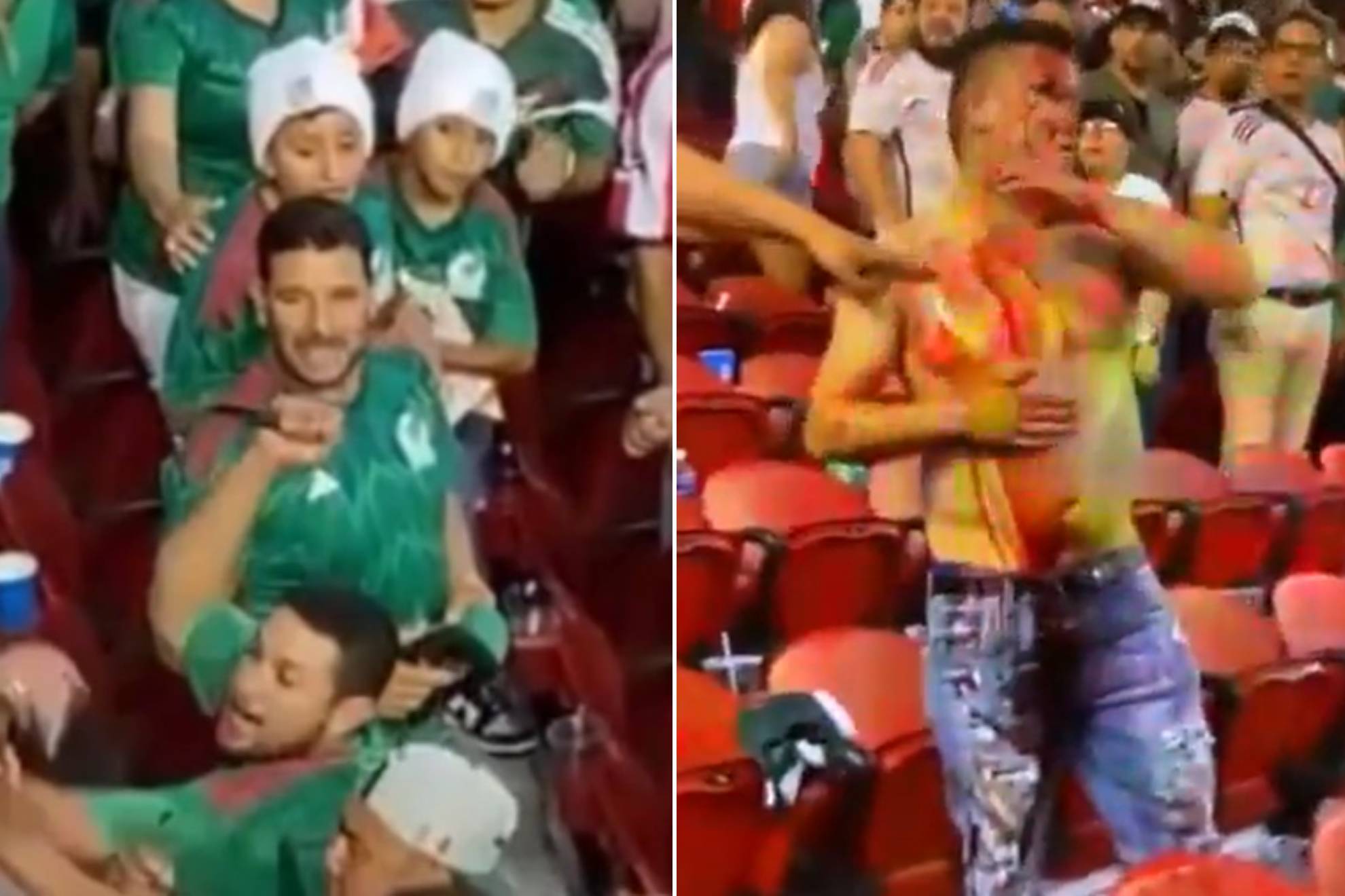 Mexican fan stabs another in the chest at Levi's Stadium at the Gold Cup