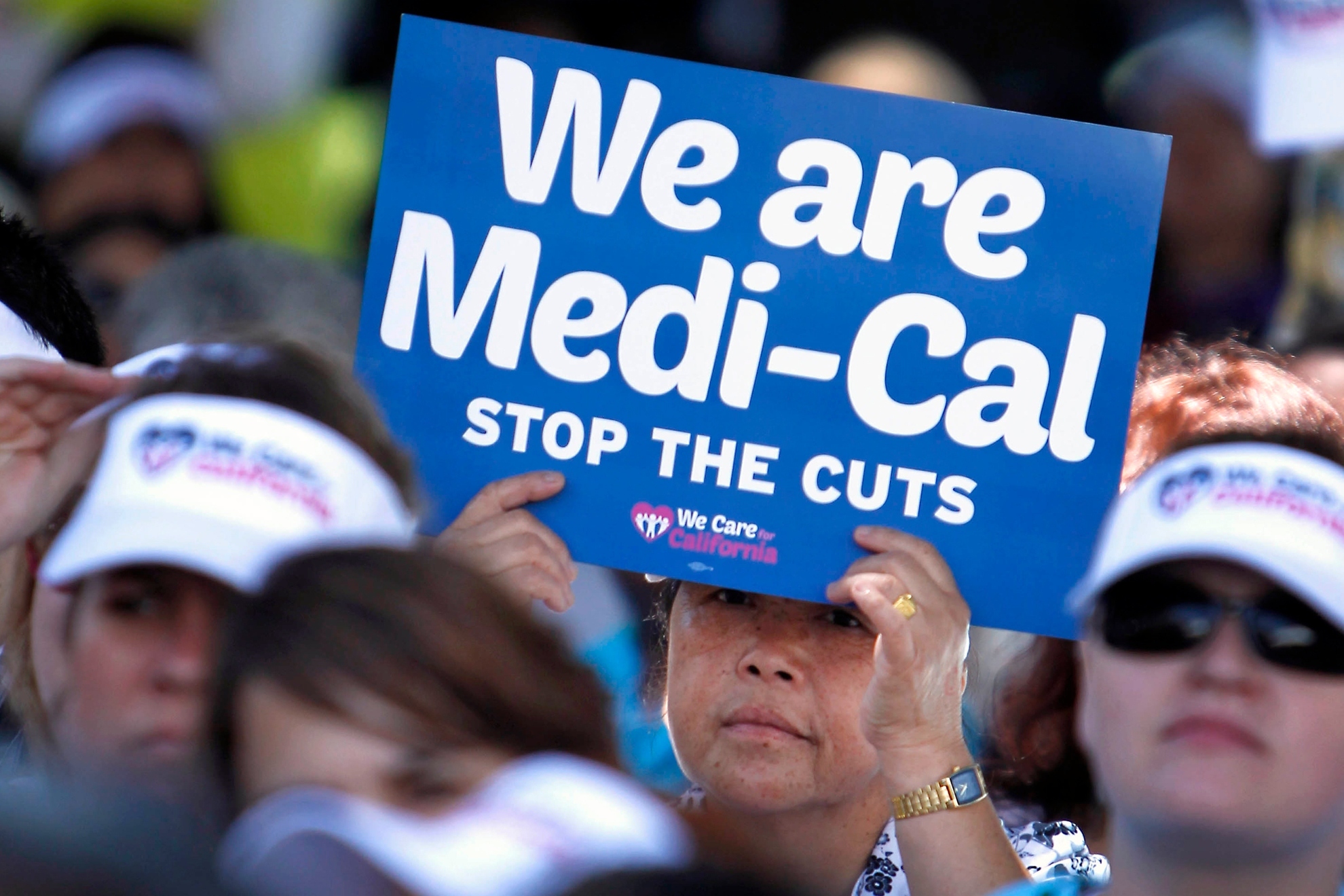 People affected by Medi-Cal cuts are protesting.