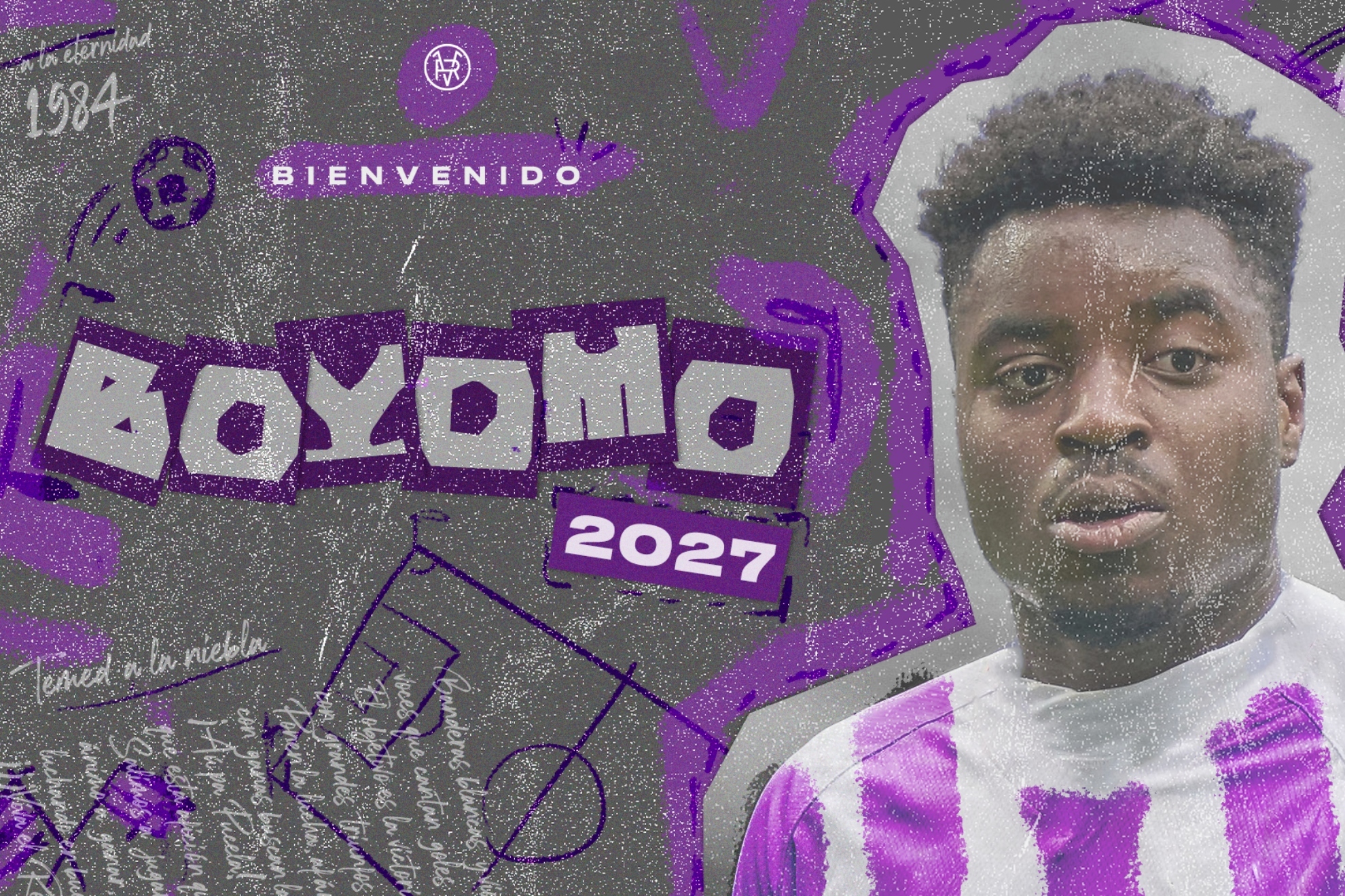 La imagen con la que el Valladolid ha anunciado el fichaje de Boyomo.