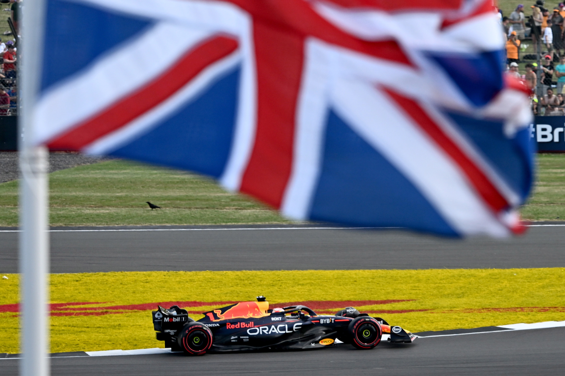 Max Verstappen, desde la pole en el GP de Gran Bretaña.