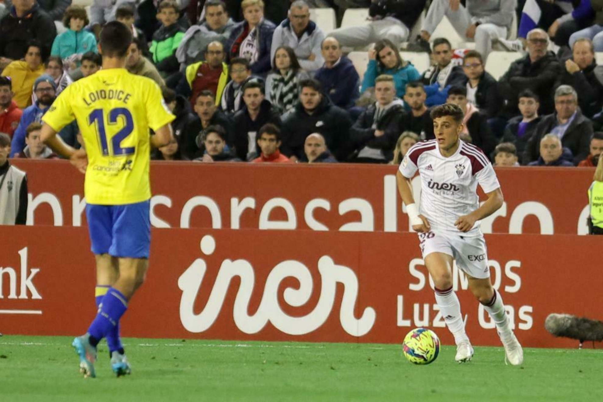 Juan María, durante un partido la pasada temporada.