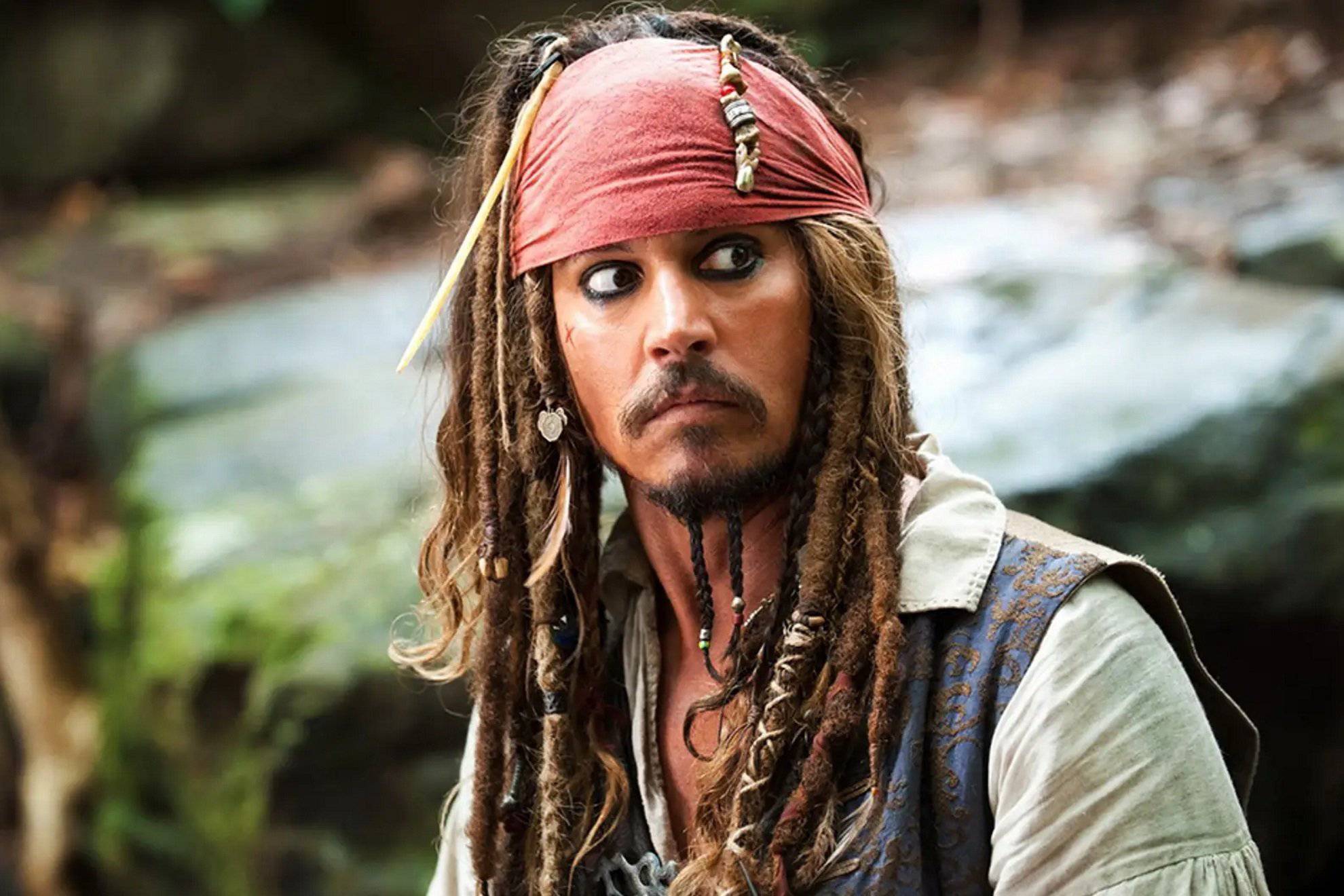Johnny Deep como Jack Sparrow en Mareas Misteriosas