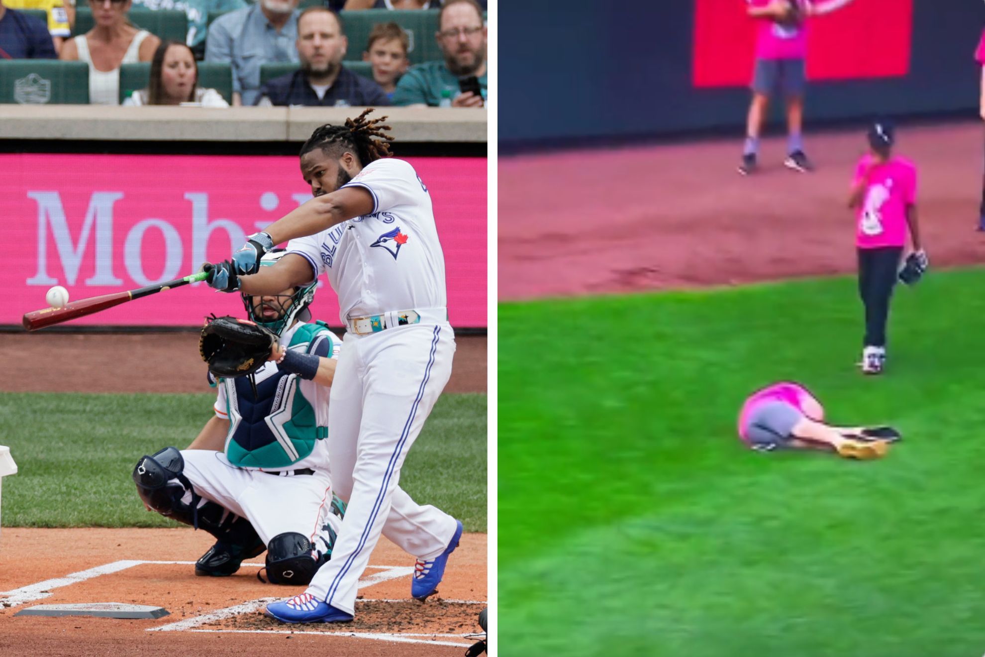 Vladimir Guerrero Jr. knocks out small child with baseball during Home Run Derby