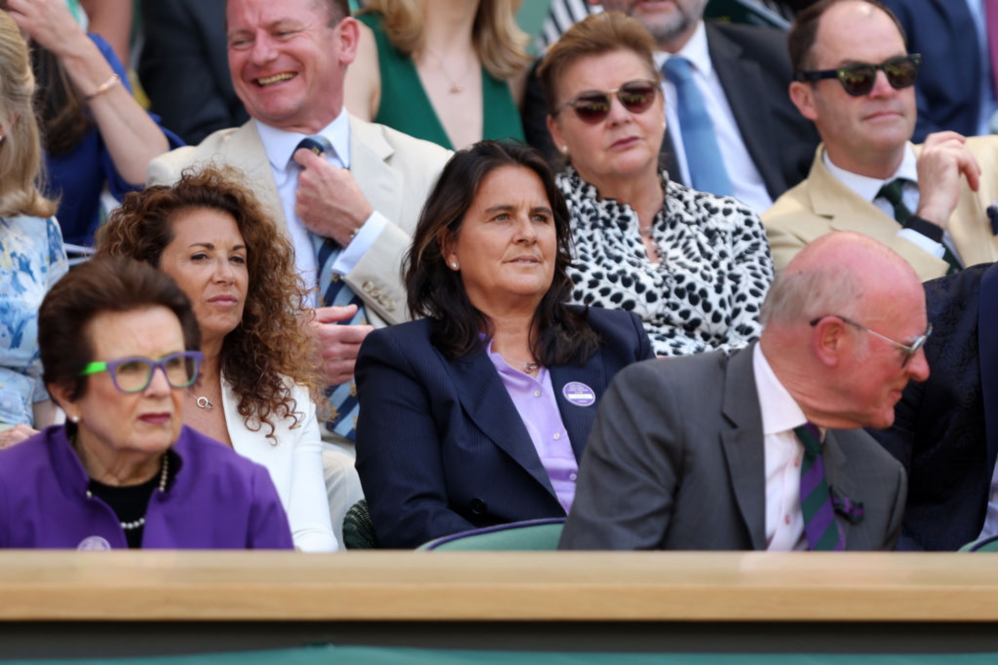 Conchita Martínez, en el Royal Box de Wimbledon