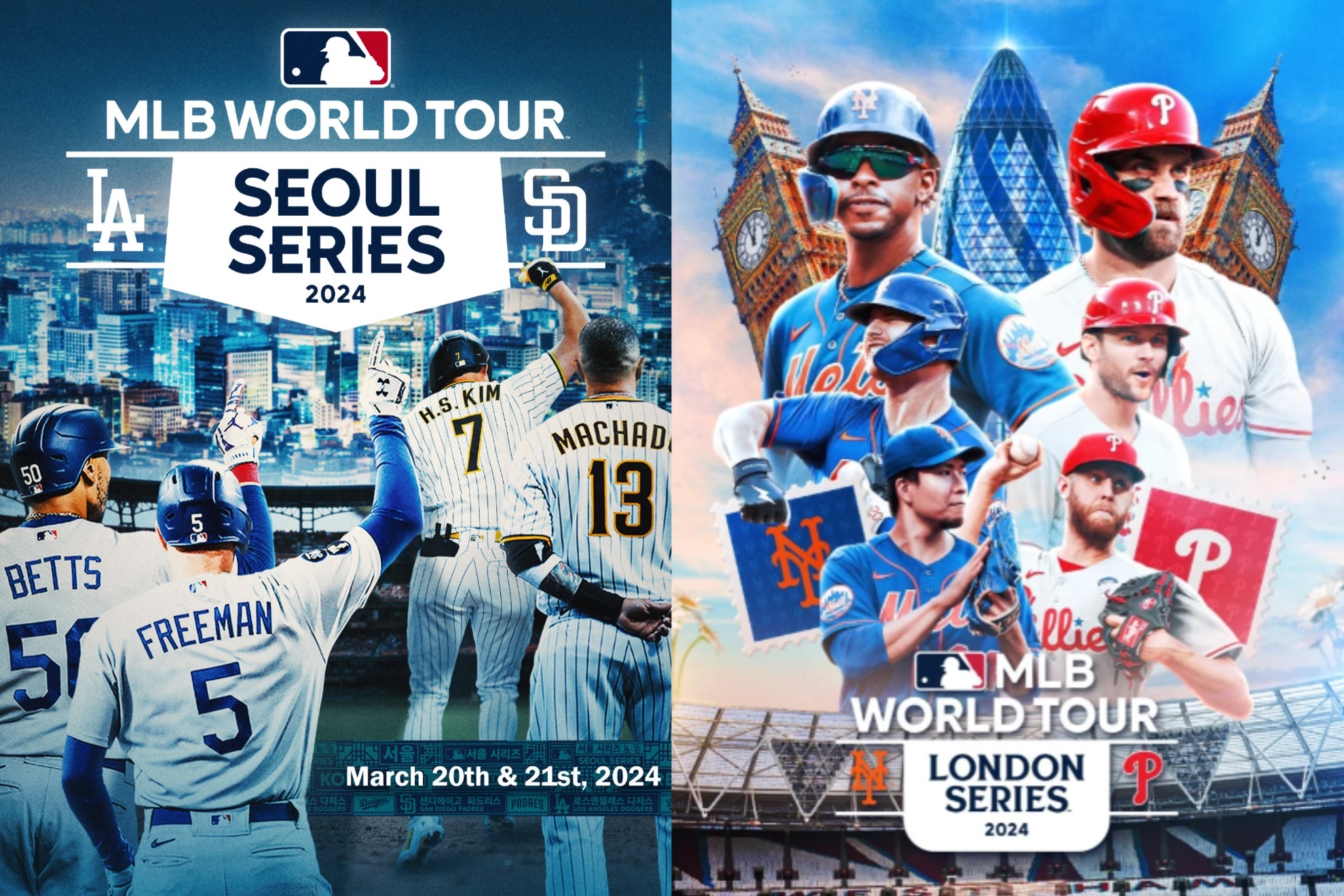 MLB announced the cities that will hosts its 2024 World Tour